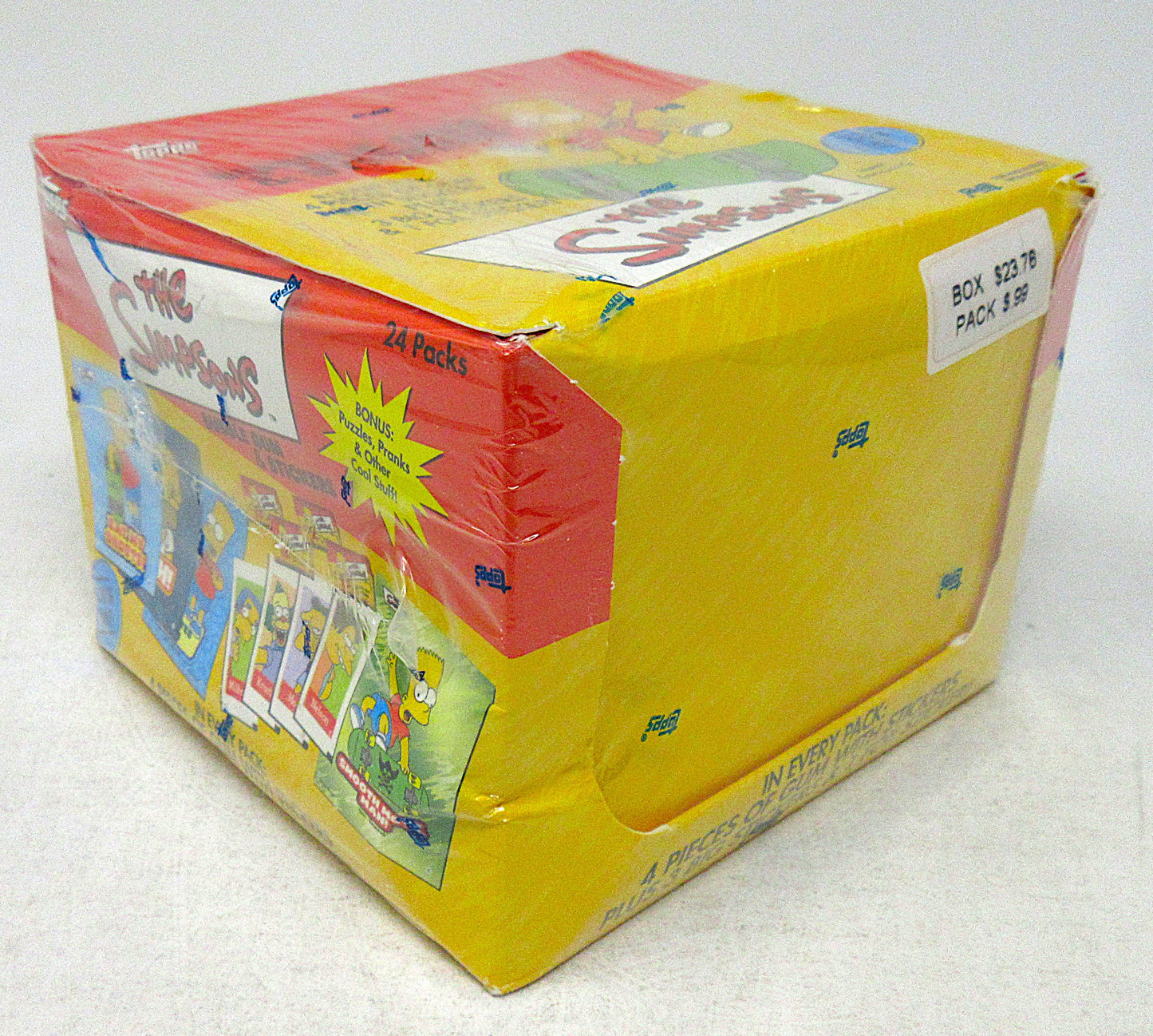 2002 Topps The Simpsons Unopened Stickers Box (24/4+3+1)