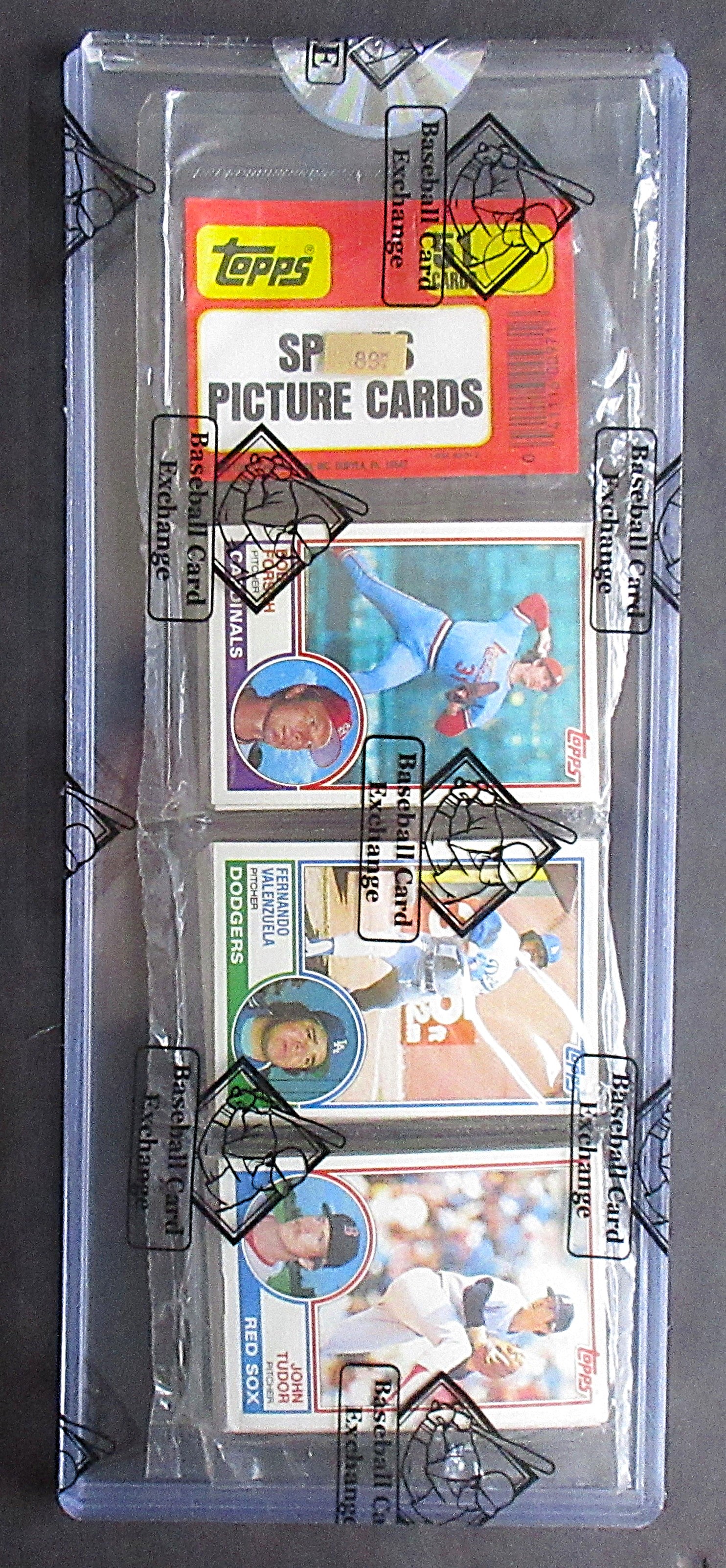 1983 Topps Baseball Unopened Rack Pack (F. Valenzuela Top C. Yastrzemski Back) (BBCE) (27367)