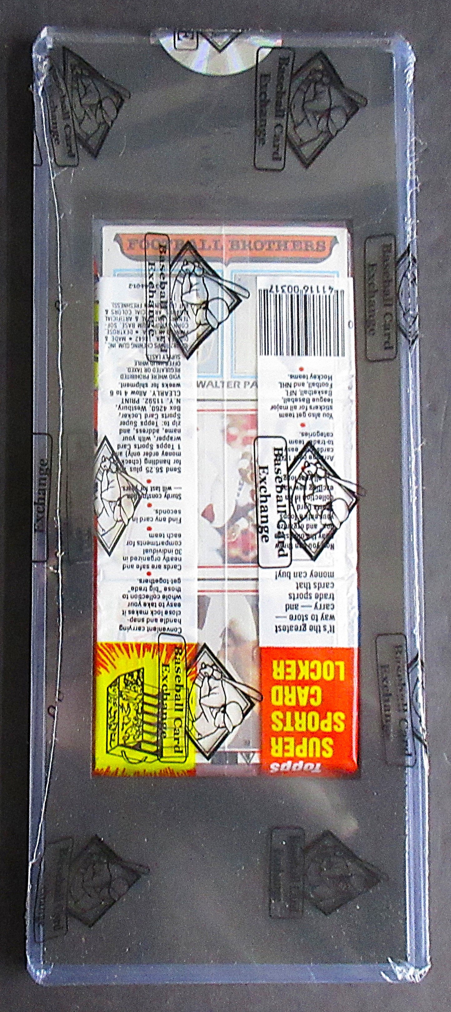 1982 Topps Football Unopened Grocery Rack Pack (Payton Brothers Back) (BBCE) (27375)