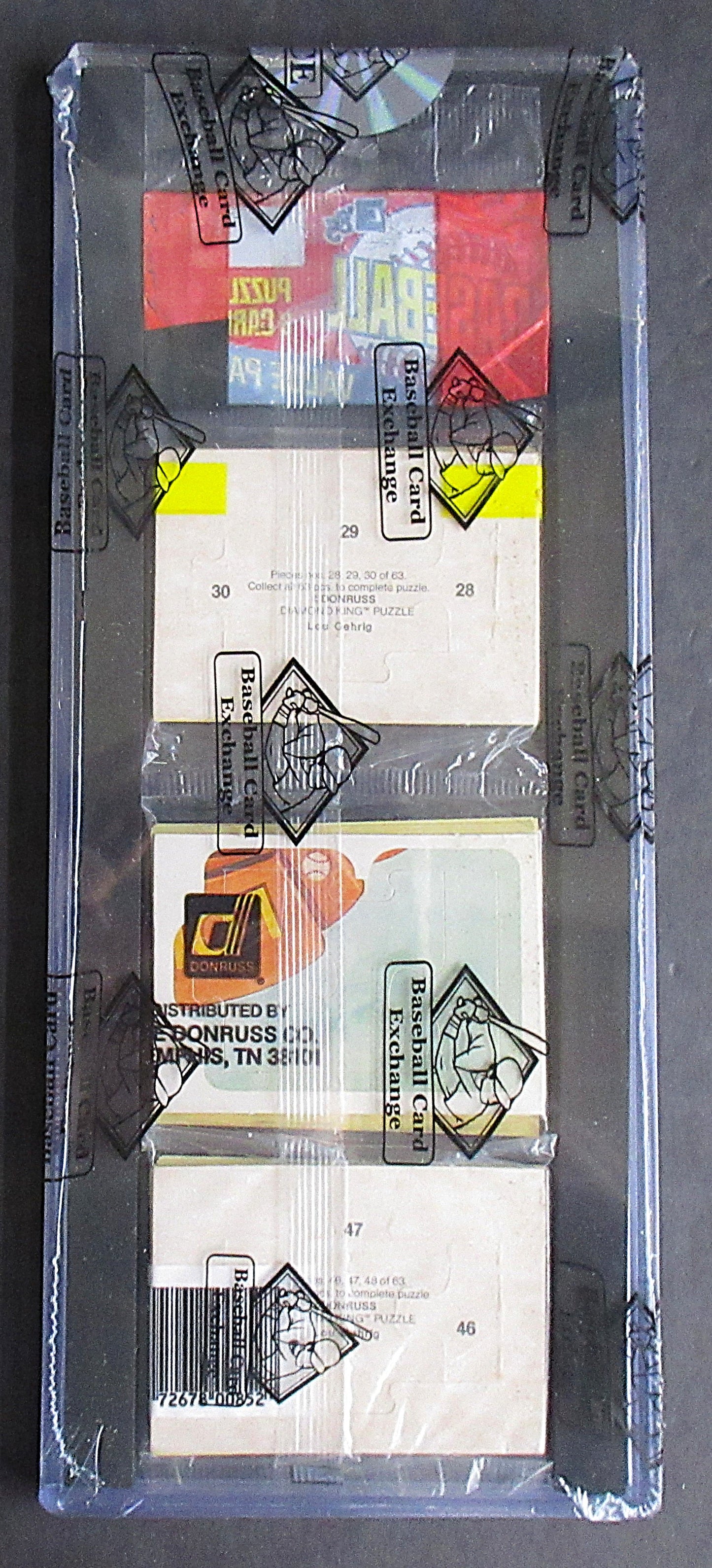 1985 Donruss Baseball Unopened Rack Pack (Dwight Gooden Top) (BBCE) (27379)