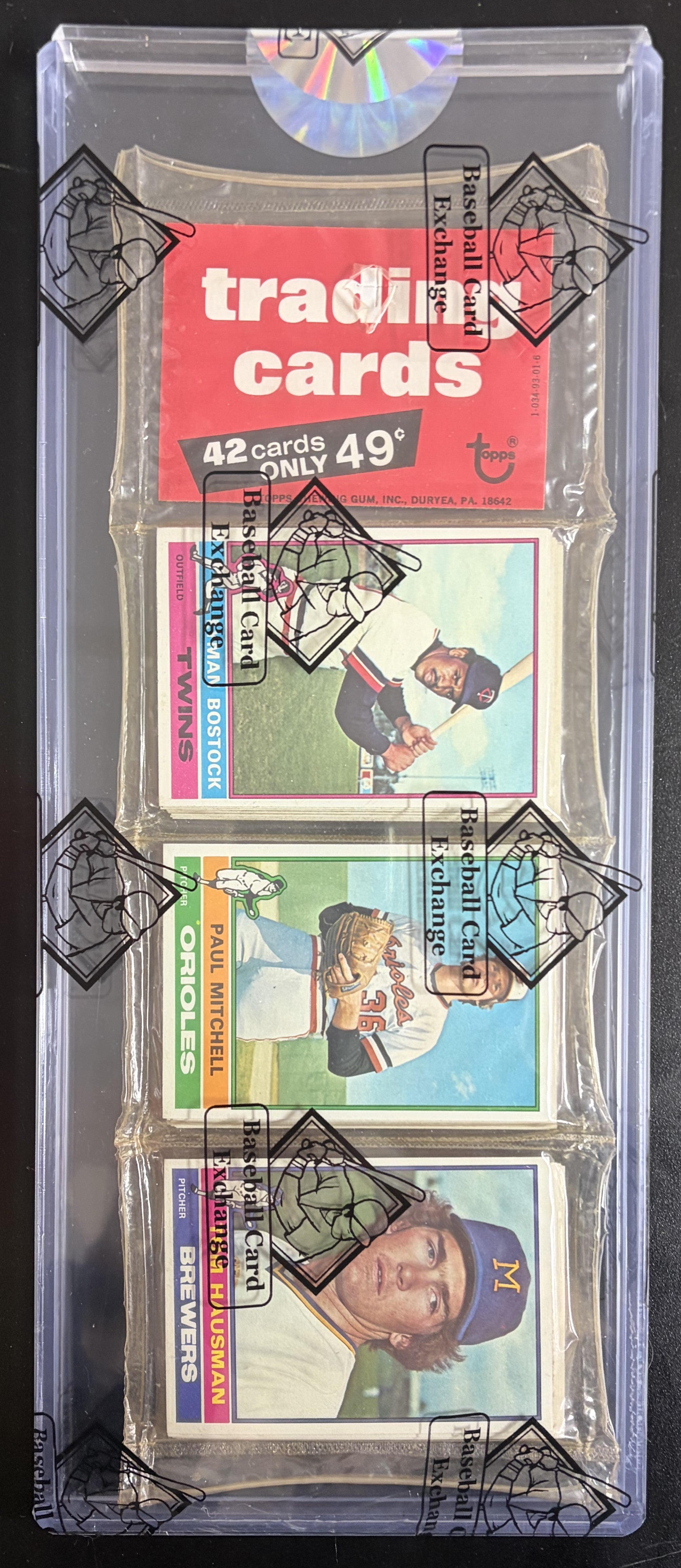 1976 Topps Baseball Unopened Rack Pack (BBCE) (27381)
