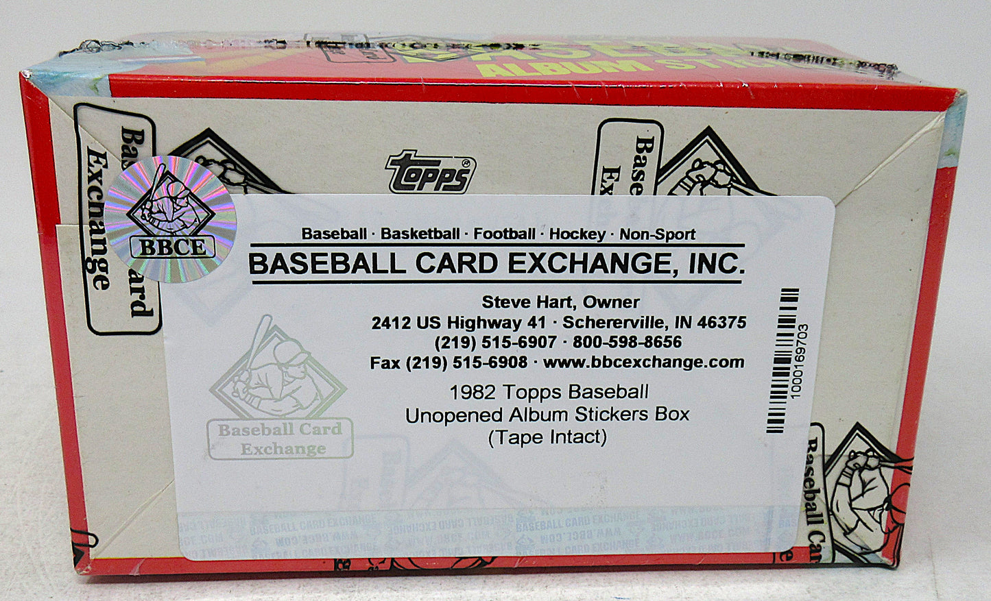 1982 Topps Baseball Album Stickers Unopened Box (Tape Intact) (BBCE)