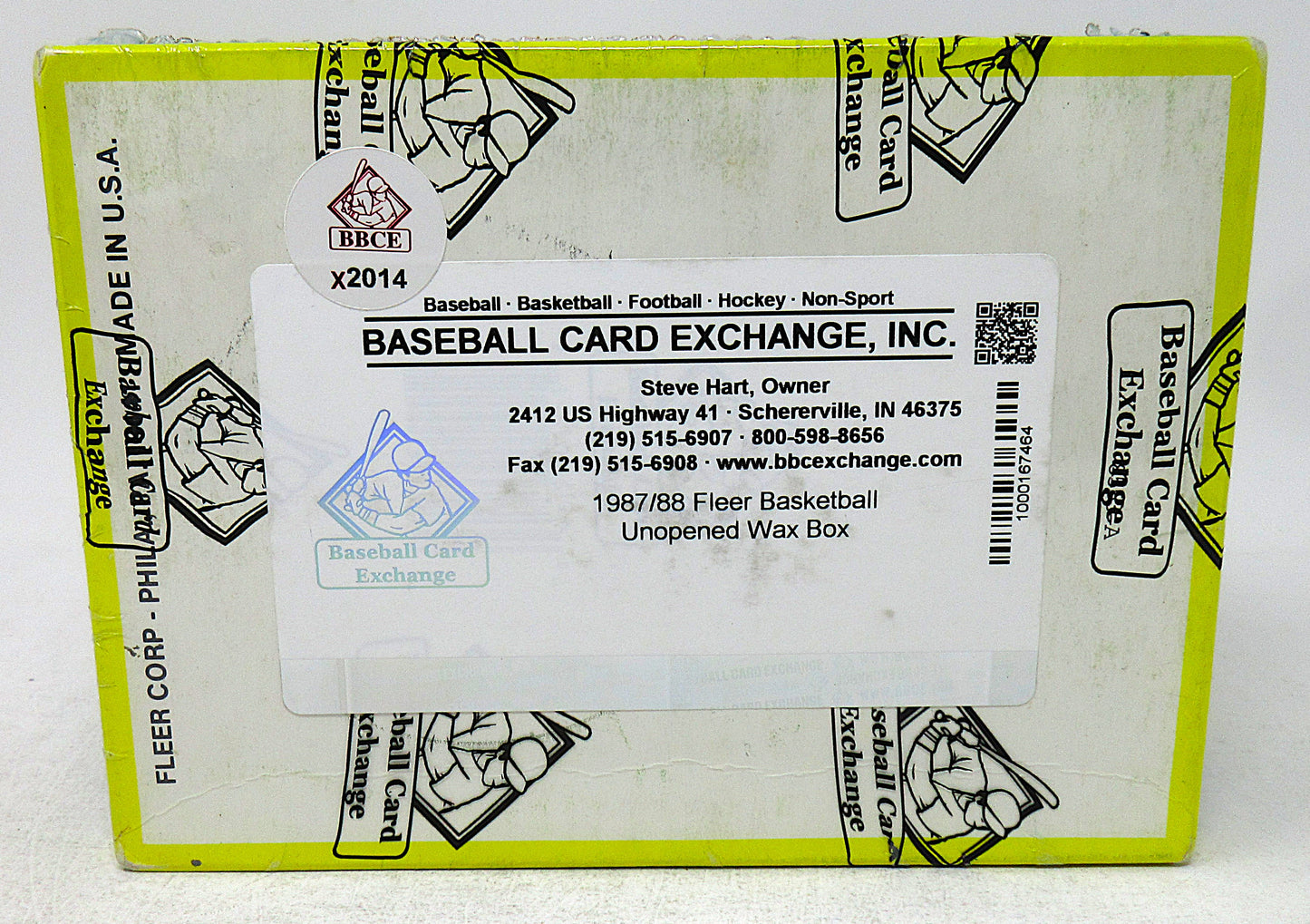 1987/88 Fleer Basketball Unopened Wax Box (BBCE) (X2014)