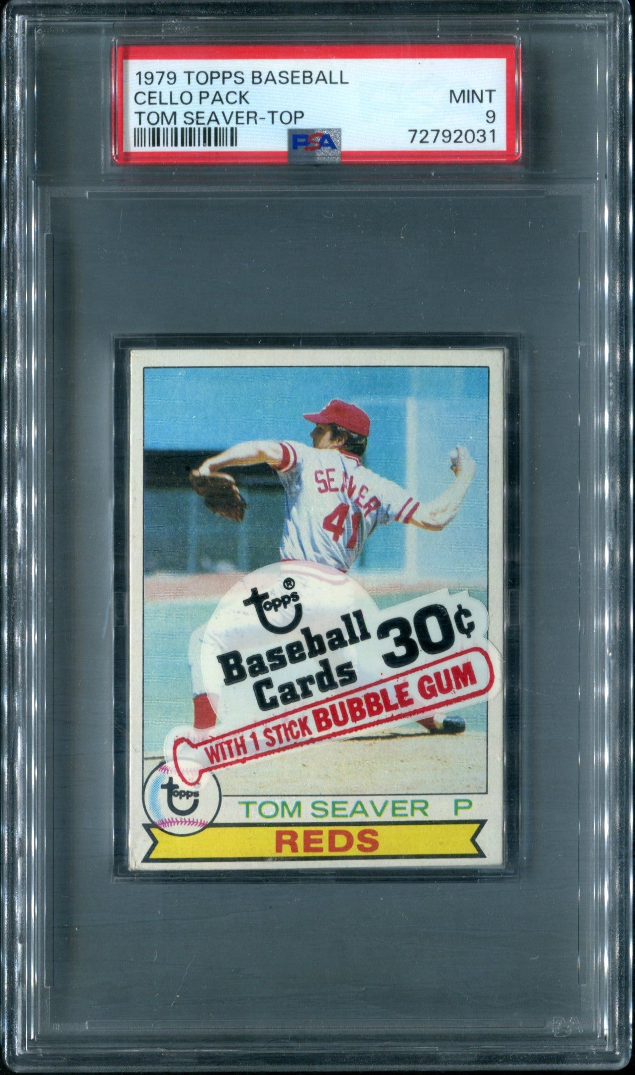 1979 Topps Baseball Unopened Cello Pack PSA 9 Tom Seaver Top *2031