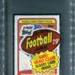 1988 Topps Football Unopened Cello Pack PSA 8 Walter Payton RB Top *8571