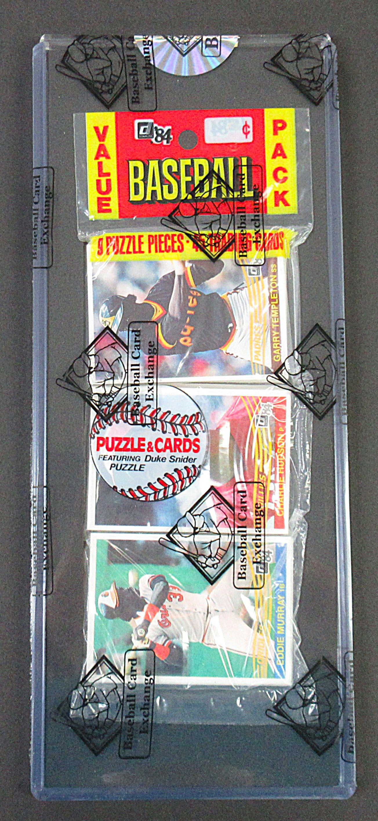 1984 Donruss Baseball Unopened Rack Pack (Eddie Murray Top) (BBCE) (22761)