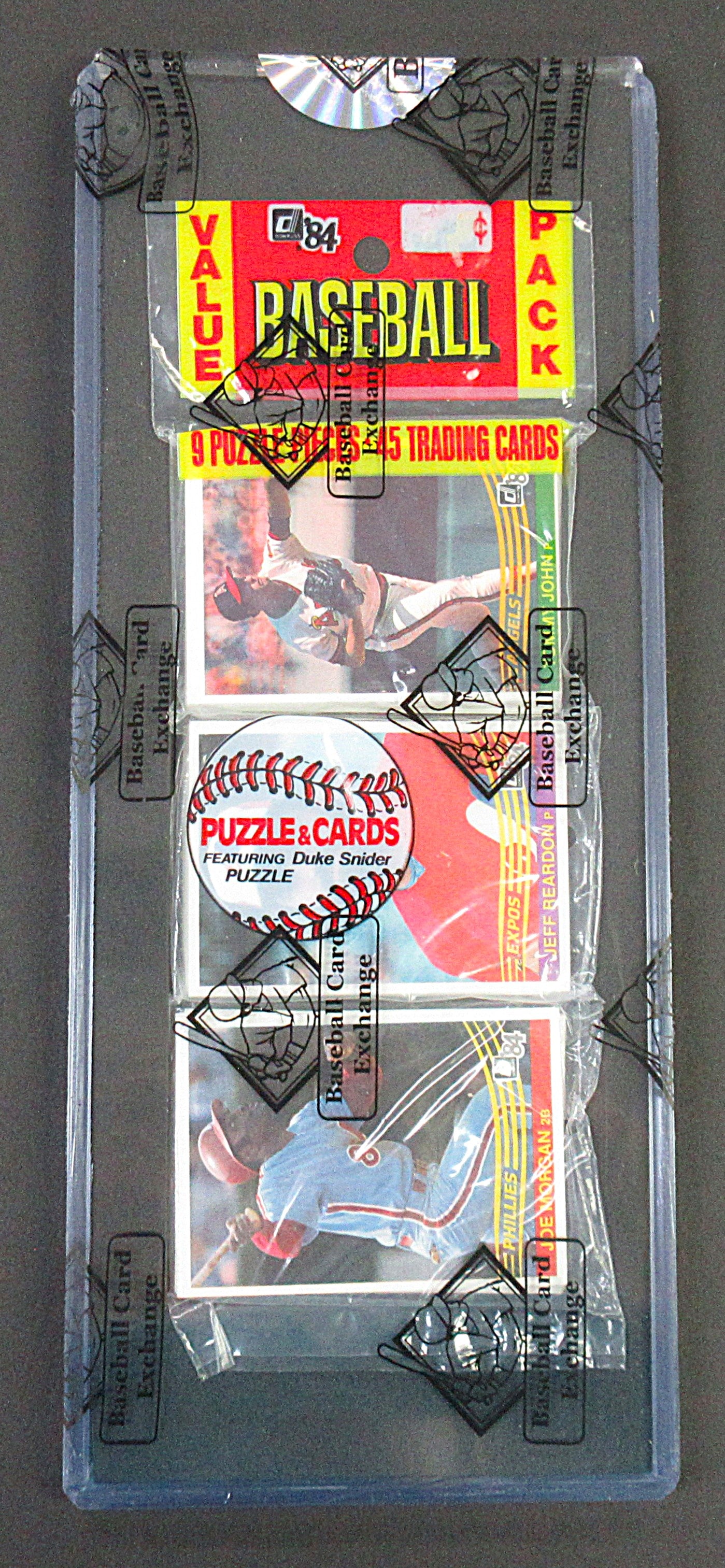 1984 Donruss Baseball Unopened Rack Pack (Joe Morgan Top) (BBCE) (22762)