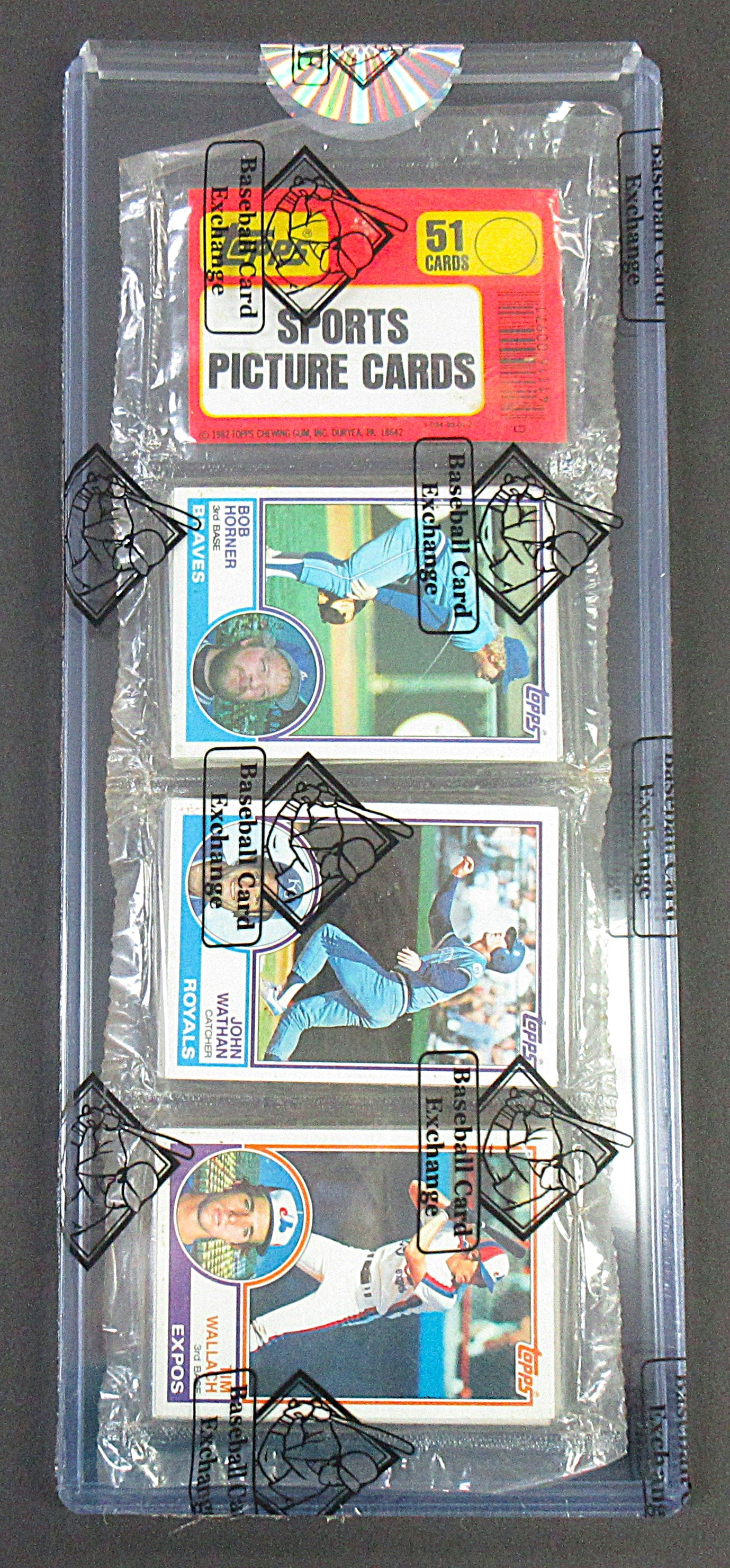 1983 Topps Baseball Unopened Rack Pack (Wade Boggs RC Back) (BBCE) (27774)