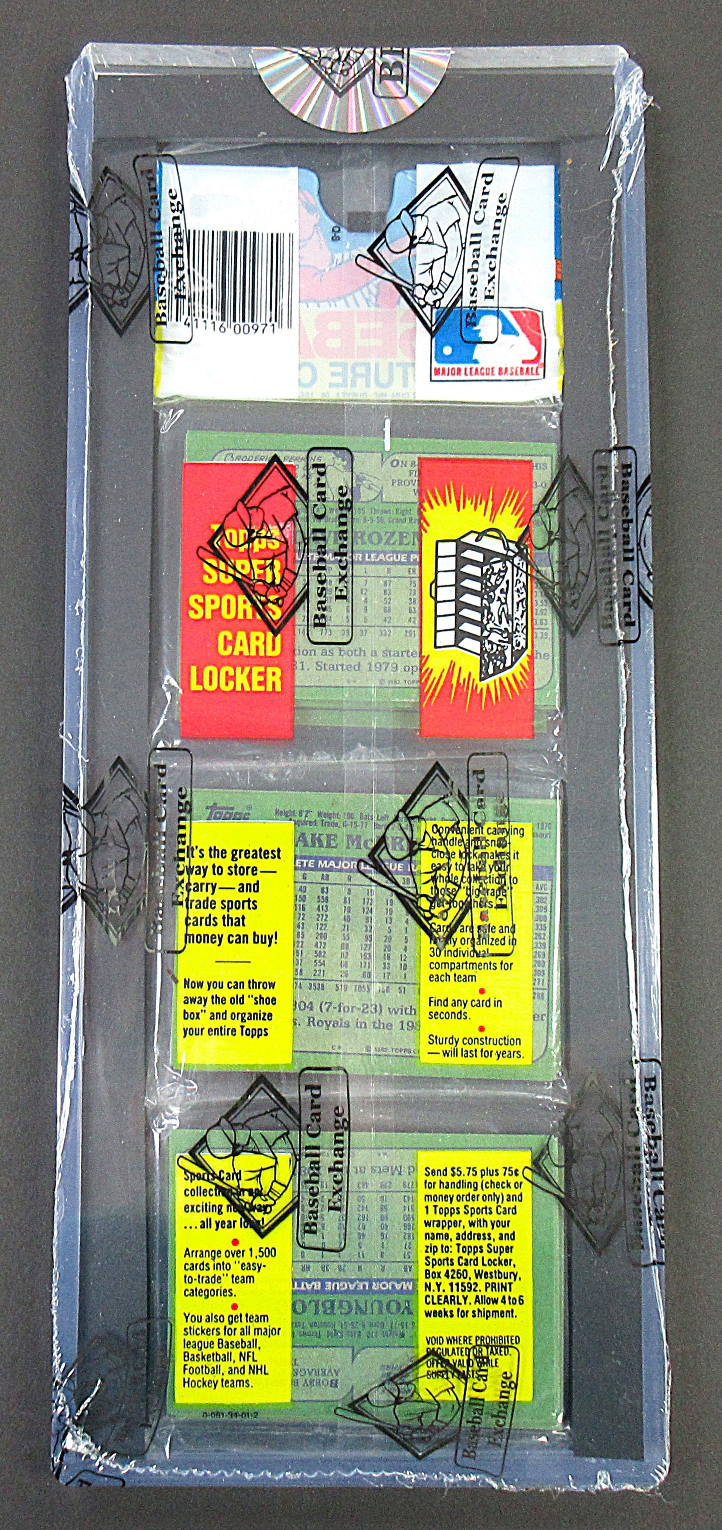 1982 Topps Baseball Unopened Rack Pack (Tony Perez I.A. and Mike Schmidt Top) (BBCE) (27783)