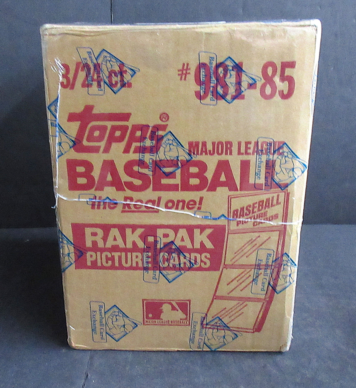 1985 Topps Baseball Factory Sealed Rack Case (3 Box) (BBCE) (A6008)