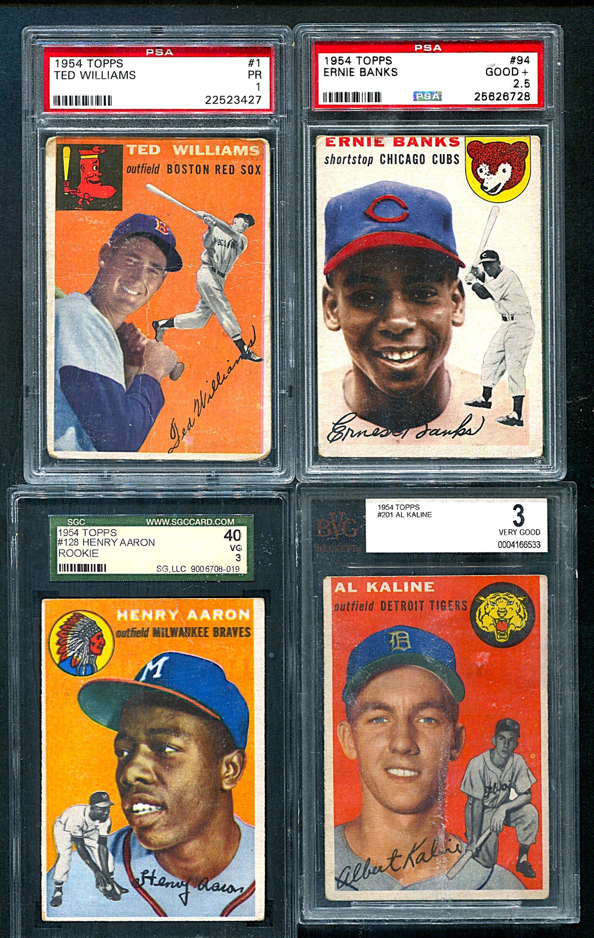 1954 Topps Baseball Complete Set Poor VG (250) (26-067)