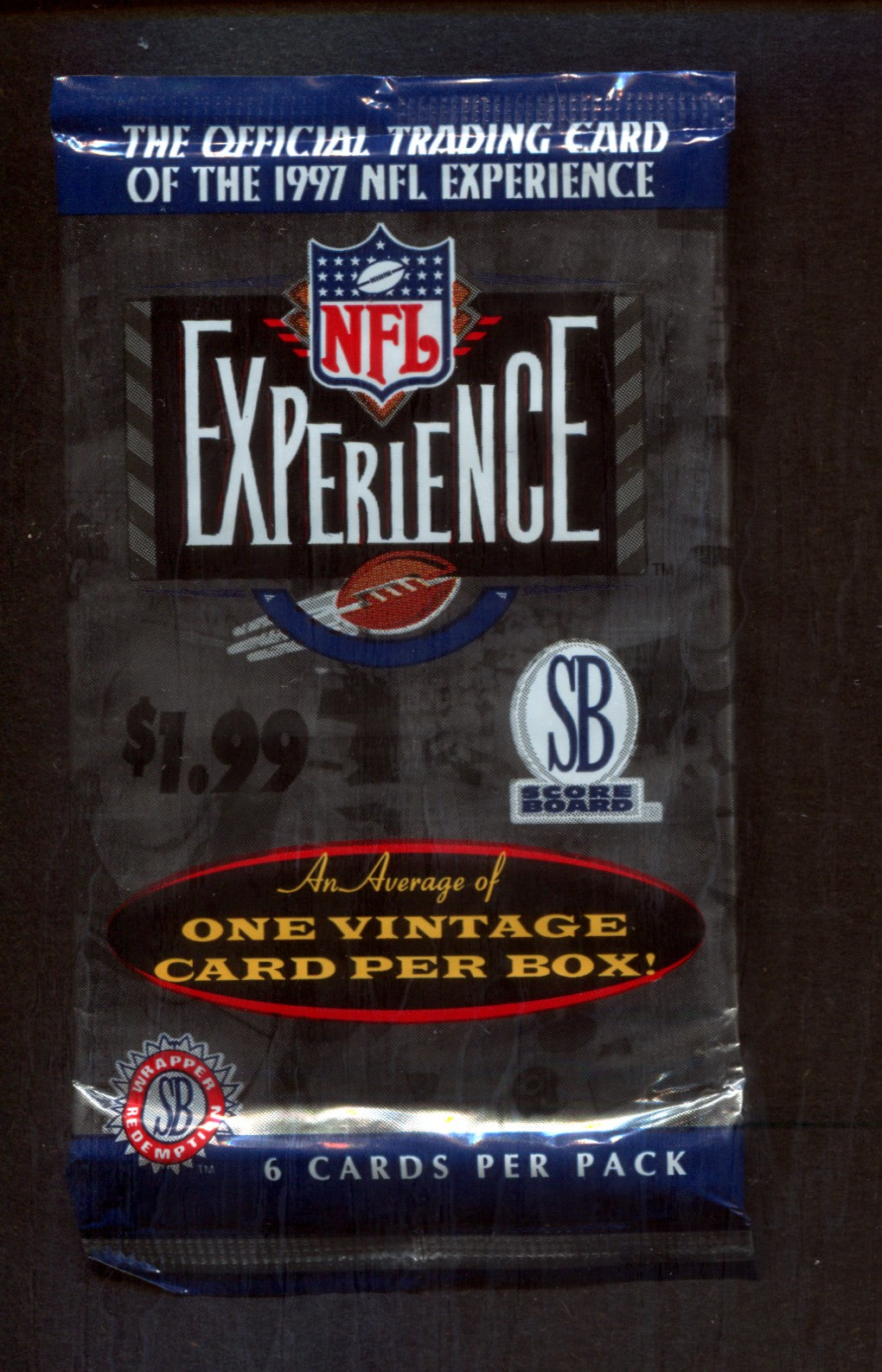 1997 Score Board NFL Experience Football Unopened Pack (Pre-Priced) (6)