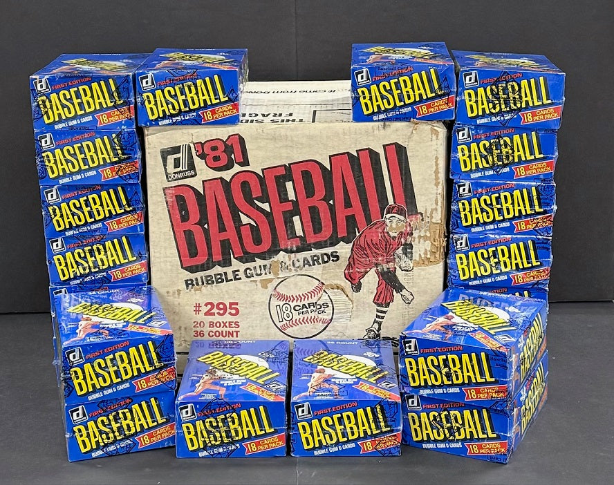 1981 Donruss Baseball Wax Case (20 Box) (BBCE)