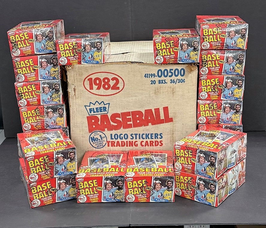 1982 Fleer Baseball Wax Case (20 Box) (BBCE)