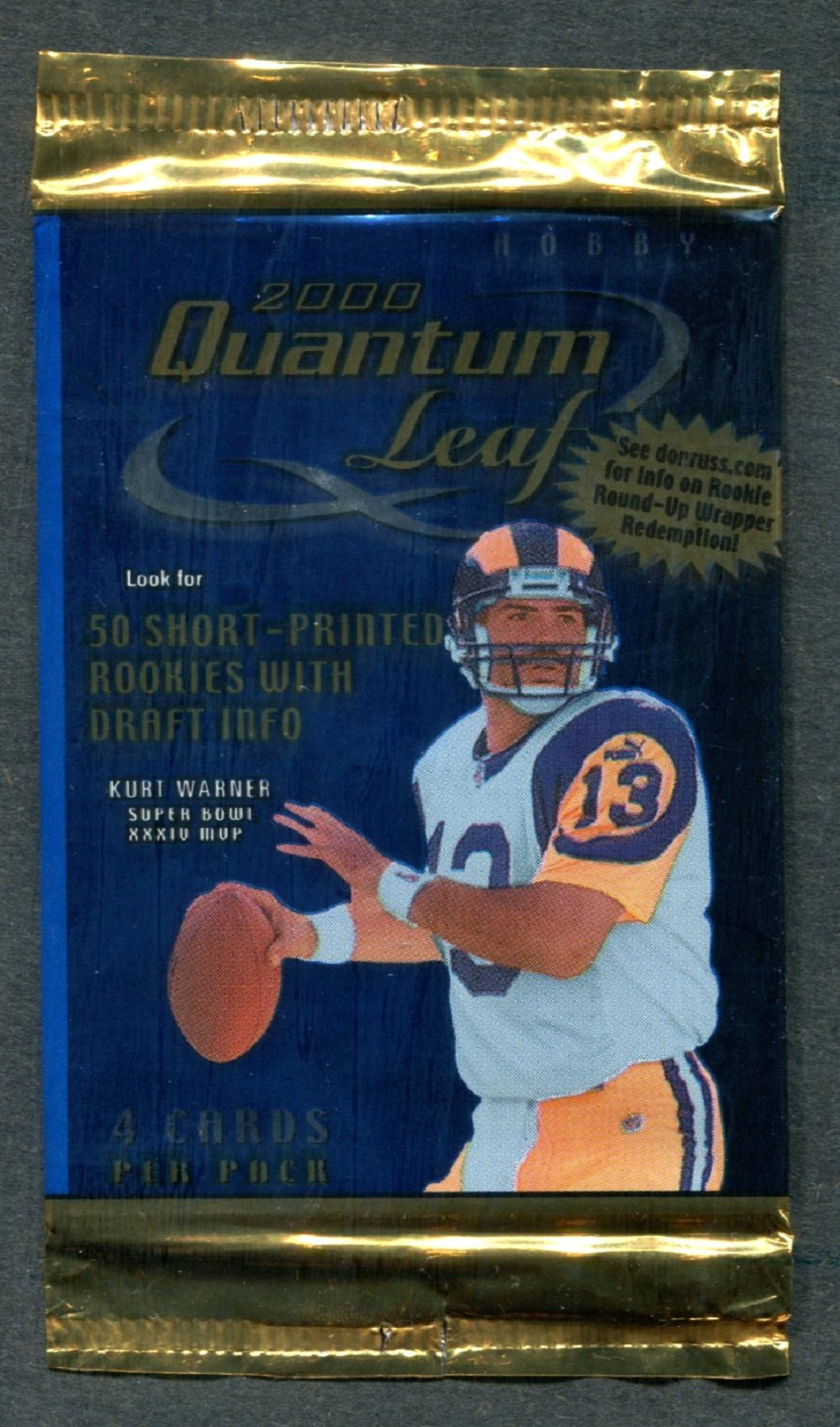 2000 Leaf Quantum Football Unopened Pack (Hobby)