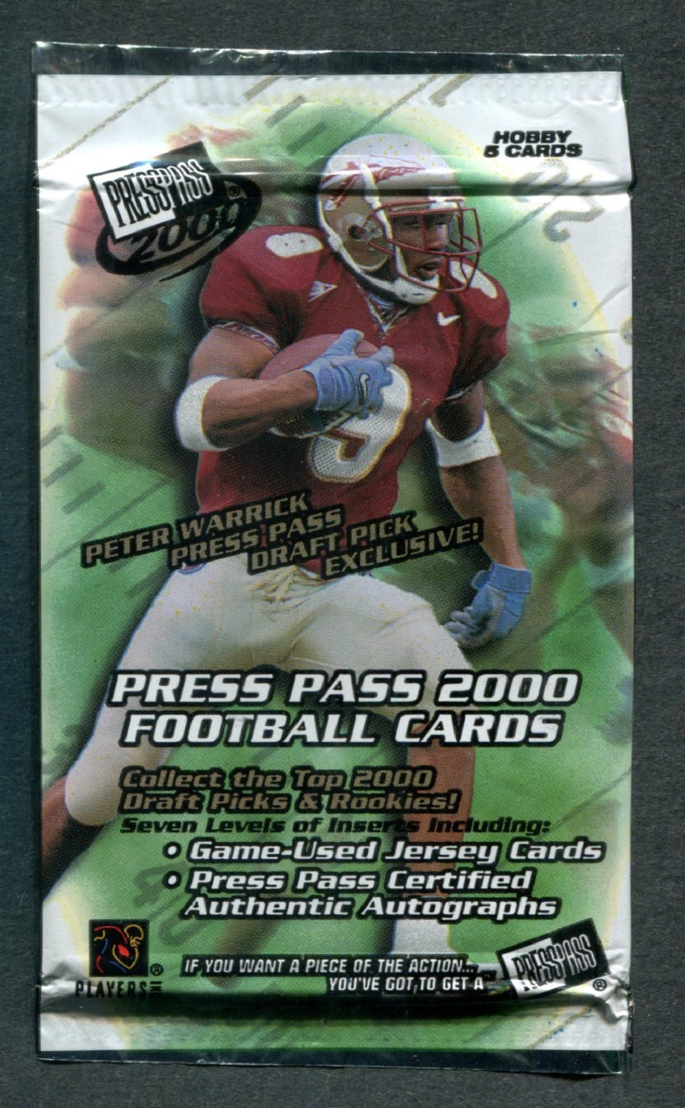 2000 Press Pass Football Unopened Pack (Hobby)