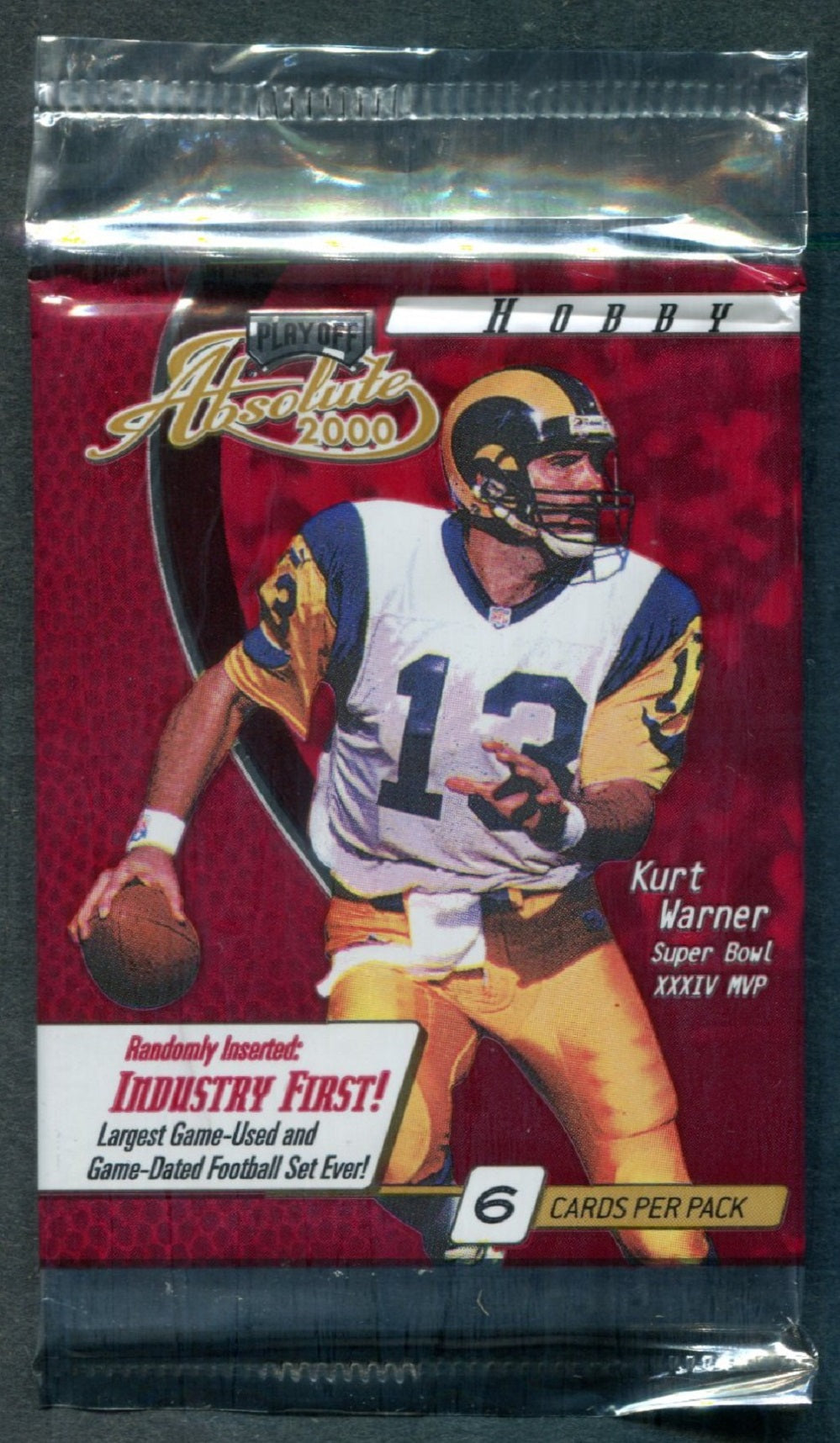 2000 Playoff Absolute Football Unopened Pack (Hobby)