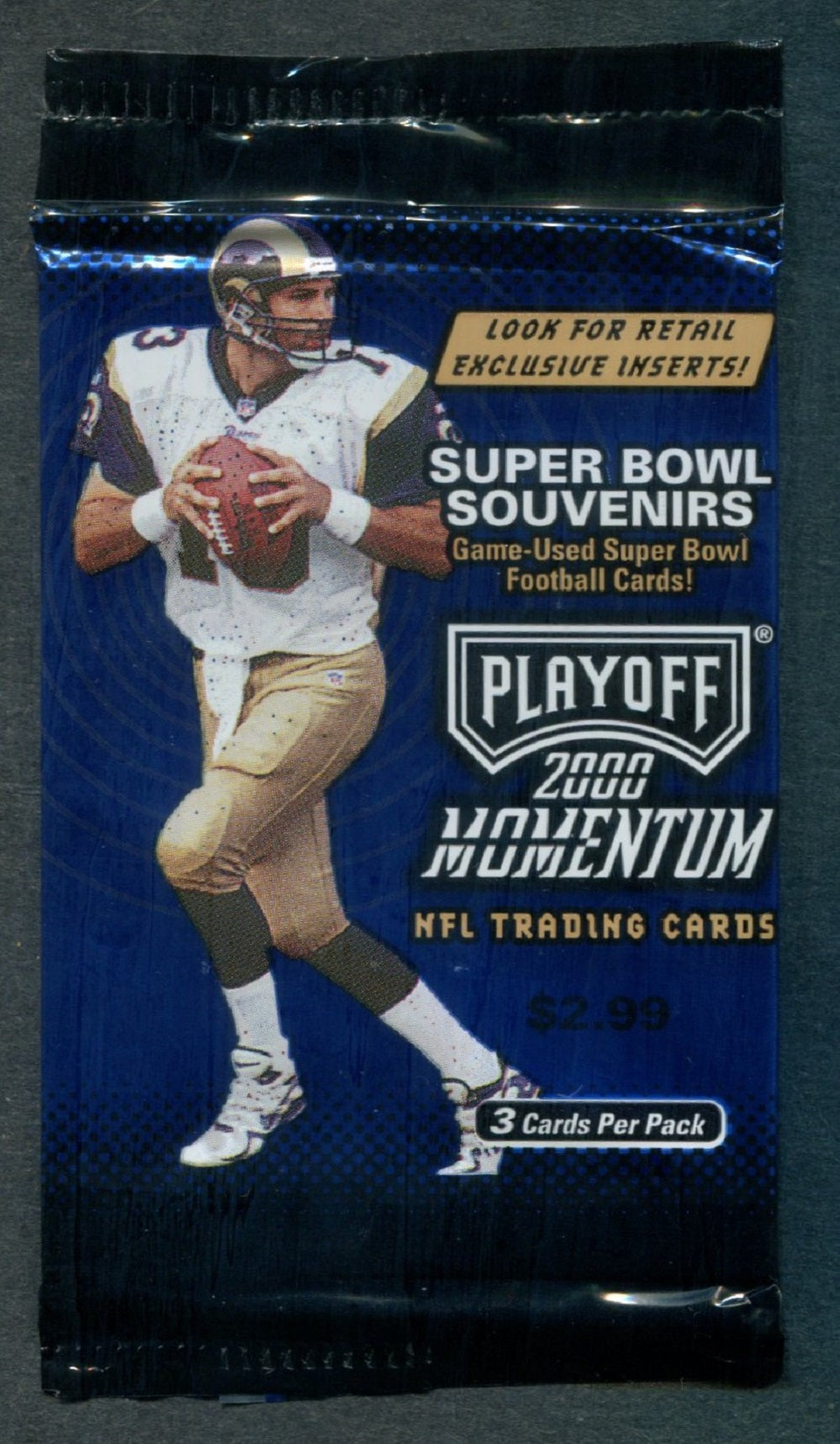 2000 Playoff Momentum Football Unopened Pack (Retail) (Pre-Priced)