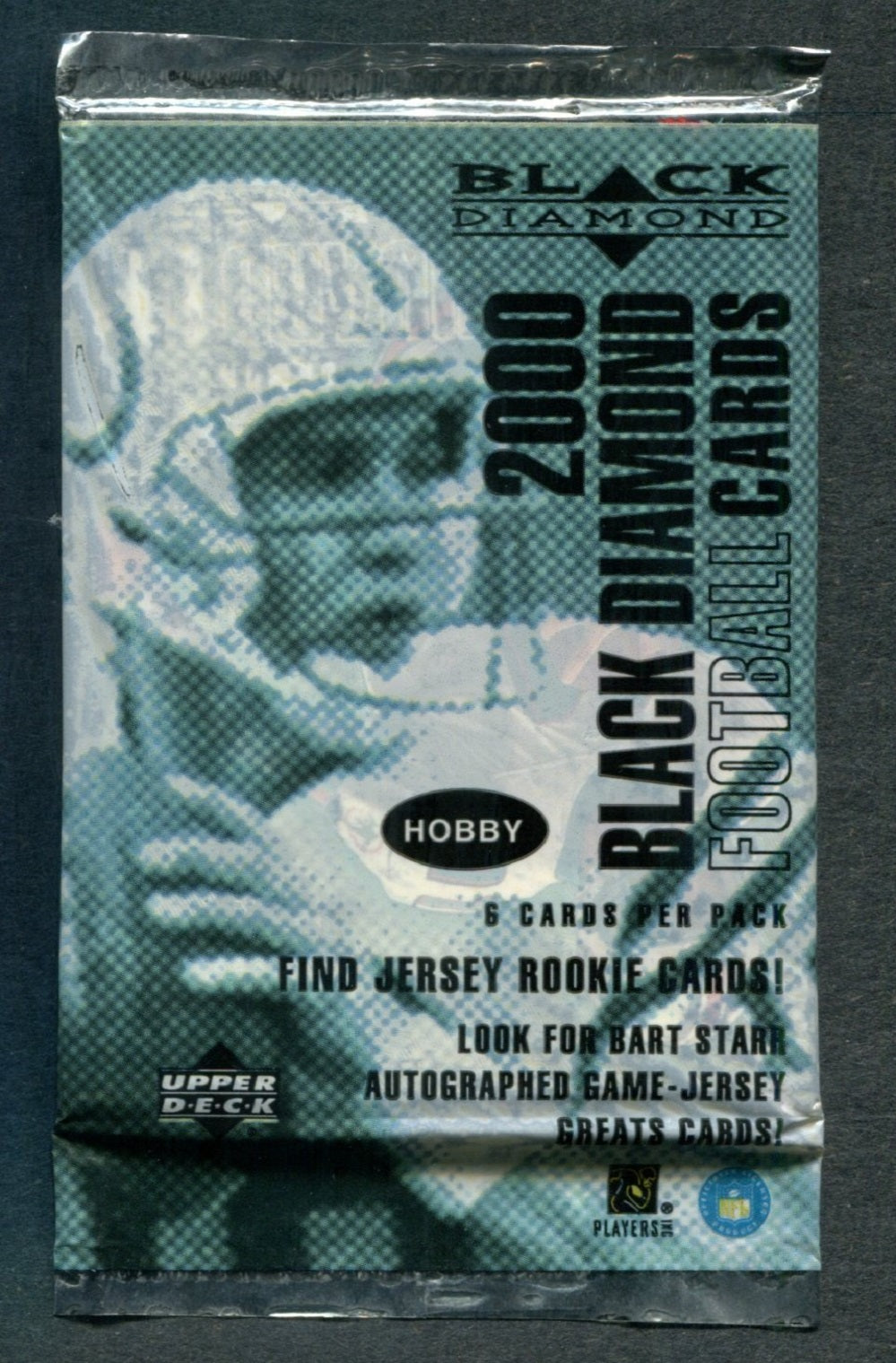 2000 Upper Deck Black Diamond Football Unopened Pack (Hobby)