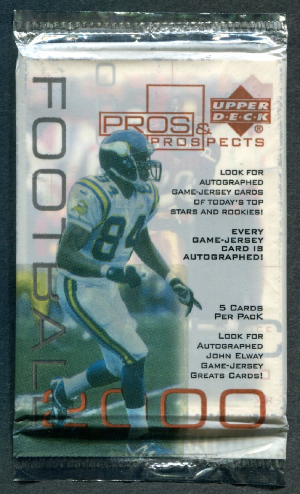 2000 Upper Deck Pros & Prospects Football Unopened Pack (Hobby)