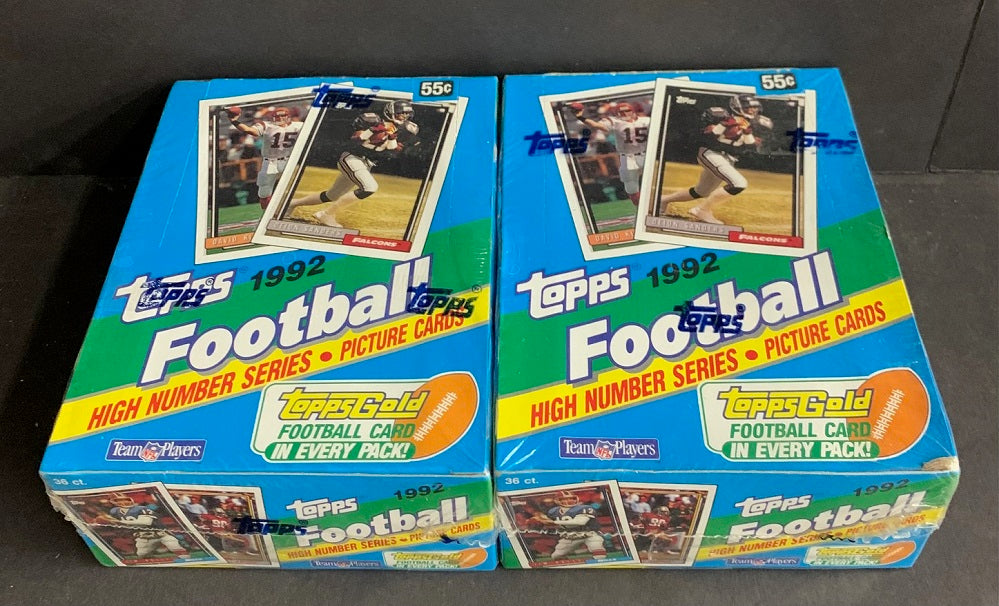 Flash Sale Friday:  (Lot of 2) 1992 Topps Football High Number Series Box