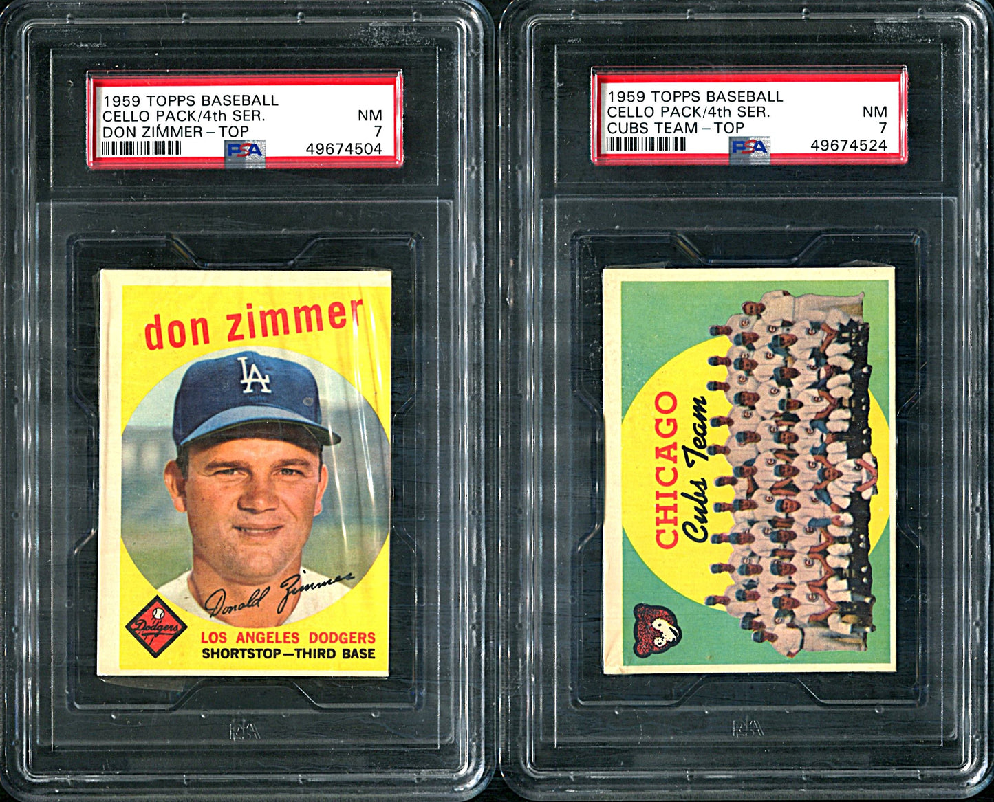 1959 Topps Baseball Unopened 4th Series Cello Box (PSA)