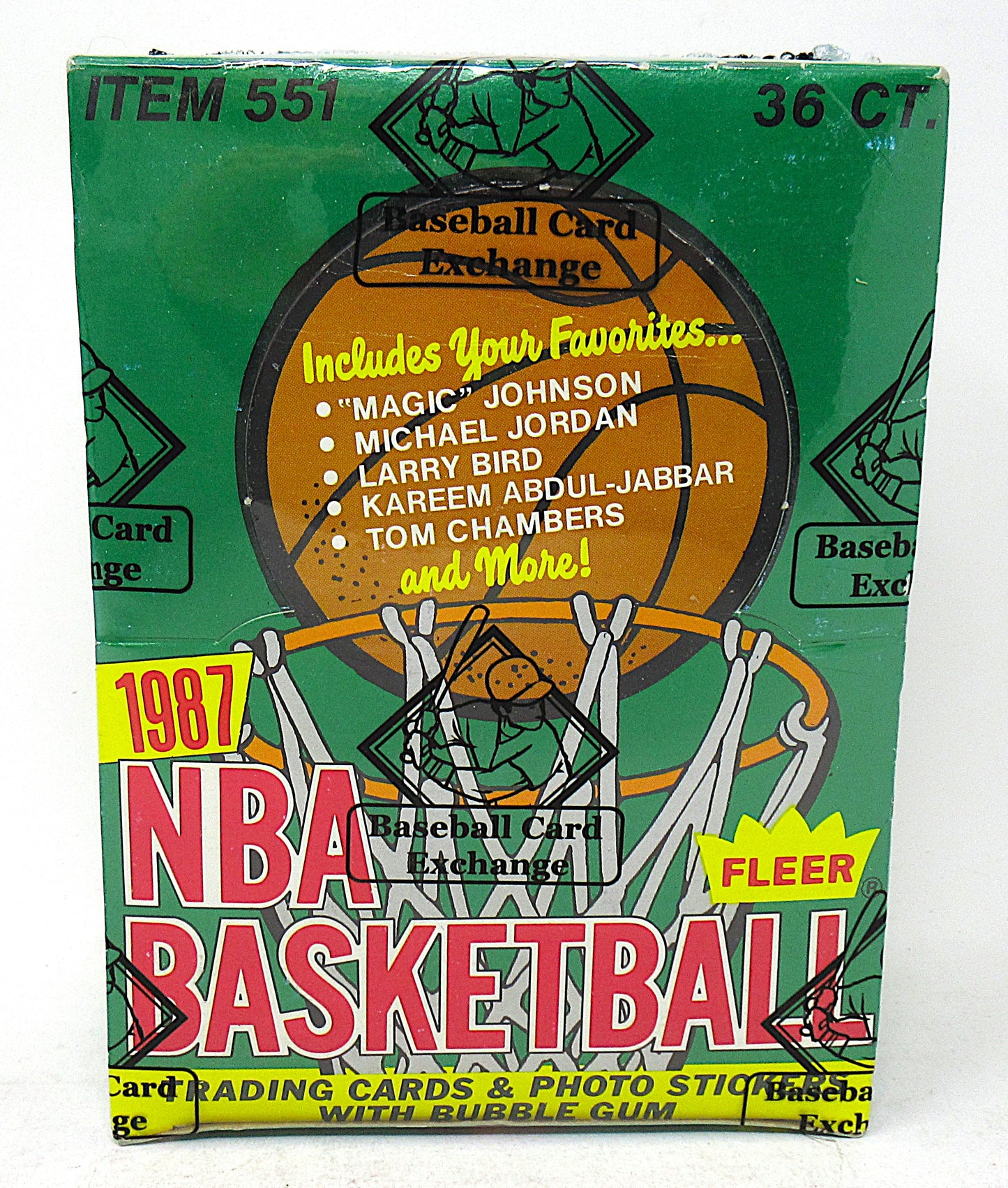 1987 1987/88 Fleer Basketball Unopened Wax Box (BBCE) (X1959)
