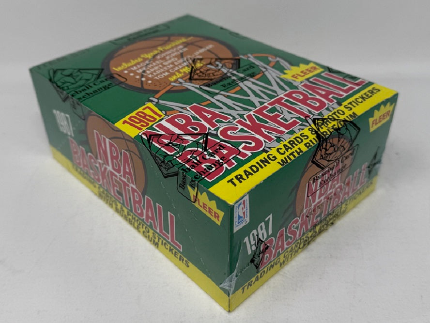 1987 1987/88 Fleer Basketball Unopened Wax Box (BBCE) (X1842)