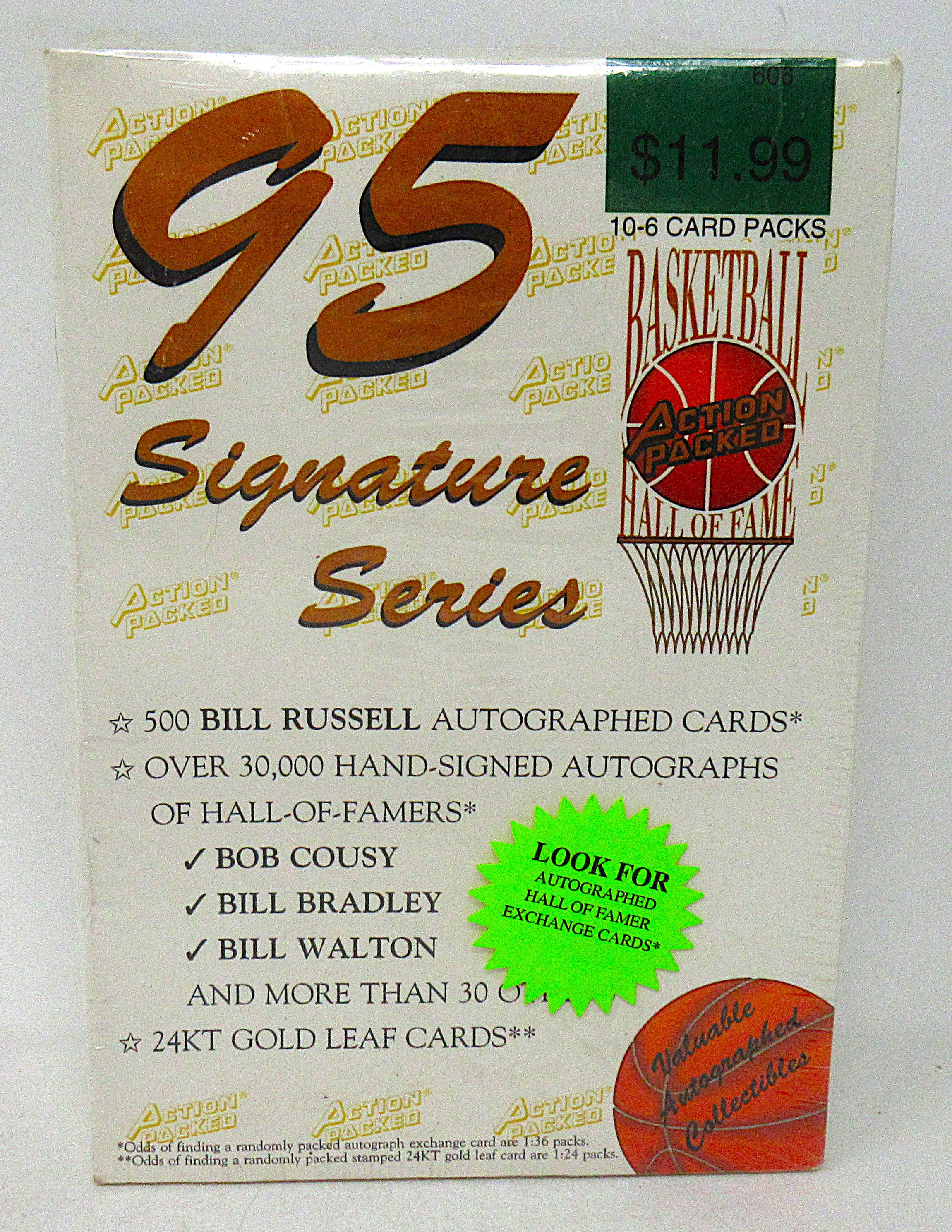1995 Action Packed Signature Series Basketball Box (10/6)