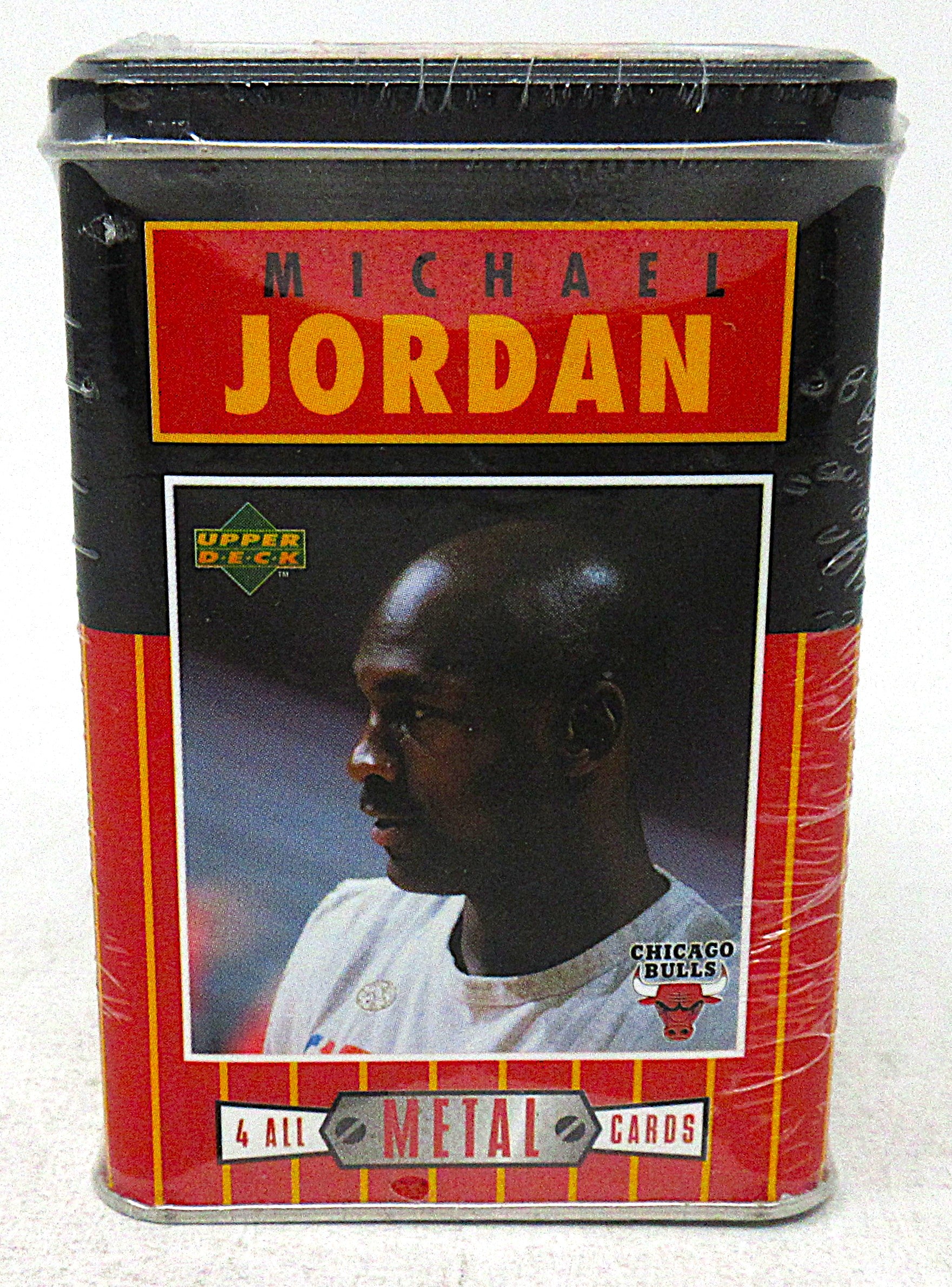 1996 Upper Deck Basketball Michael Jordan Metal Cards Factory Set (4)