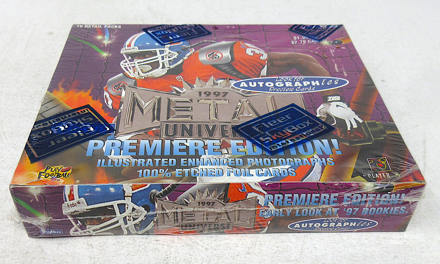 1997 Skybox Metal Universe Football Box (Retail) (18/5)