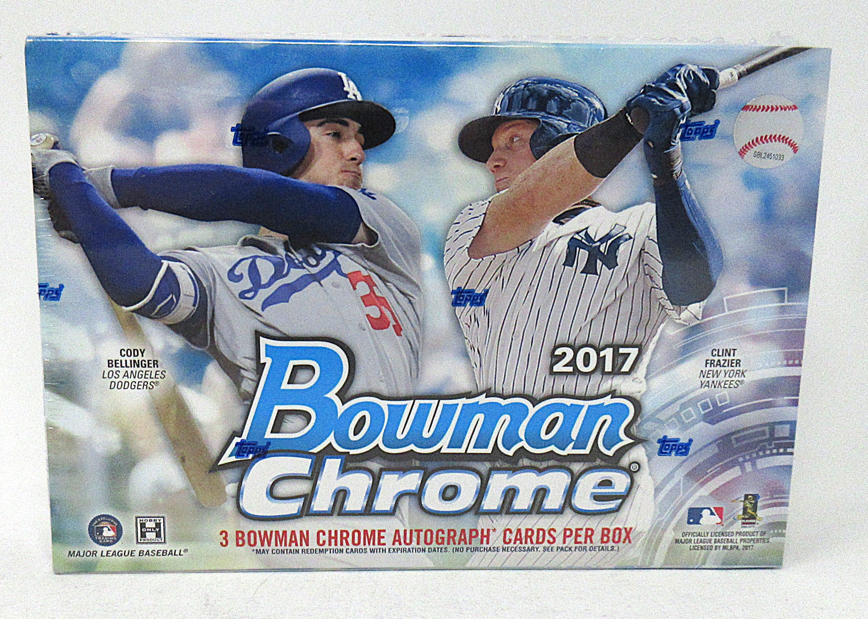 2017 Bowman Chrome Baseball Box (HTA) (3 Autos)