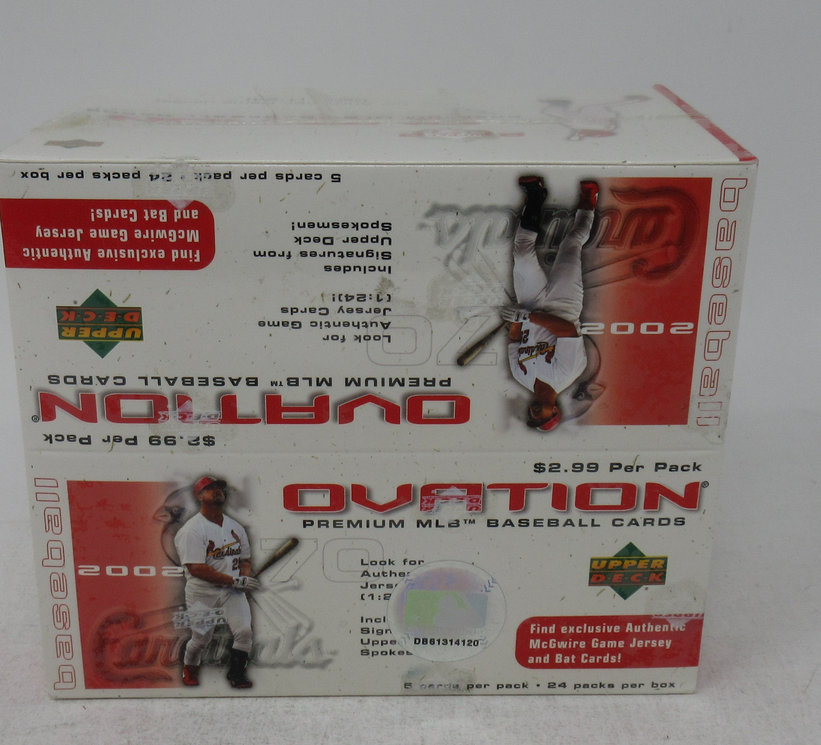 2002 Upper Deck Ovation Baseball Box (Retail) (24/5)