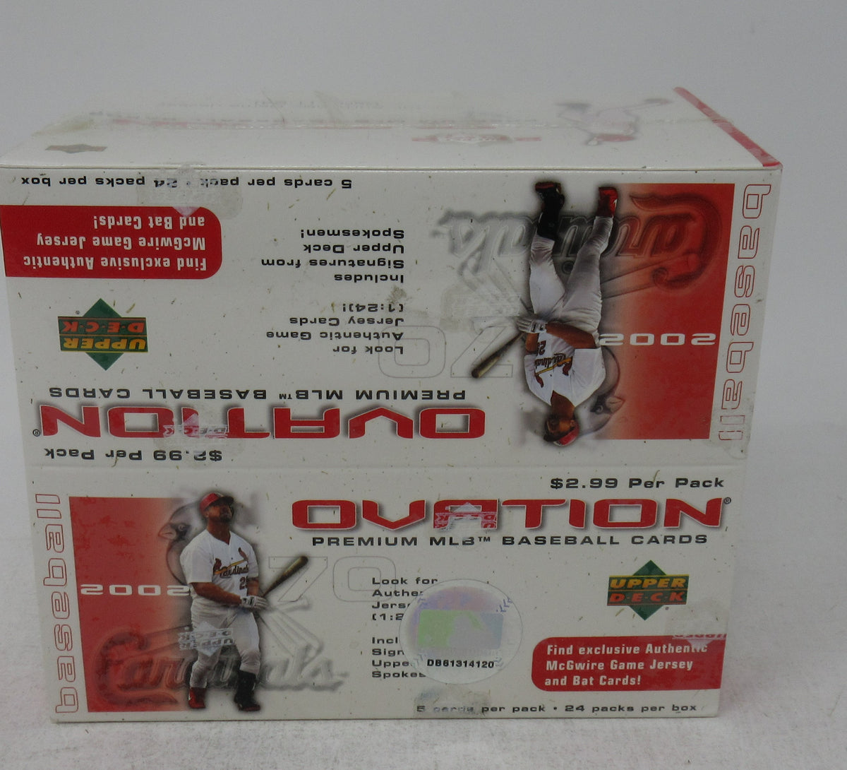 2002 Upper Deck Ovation Baseball Box (Retail) (24/5)