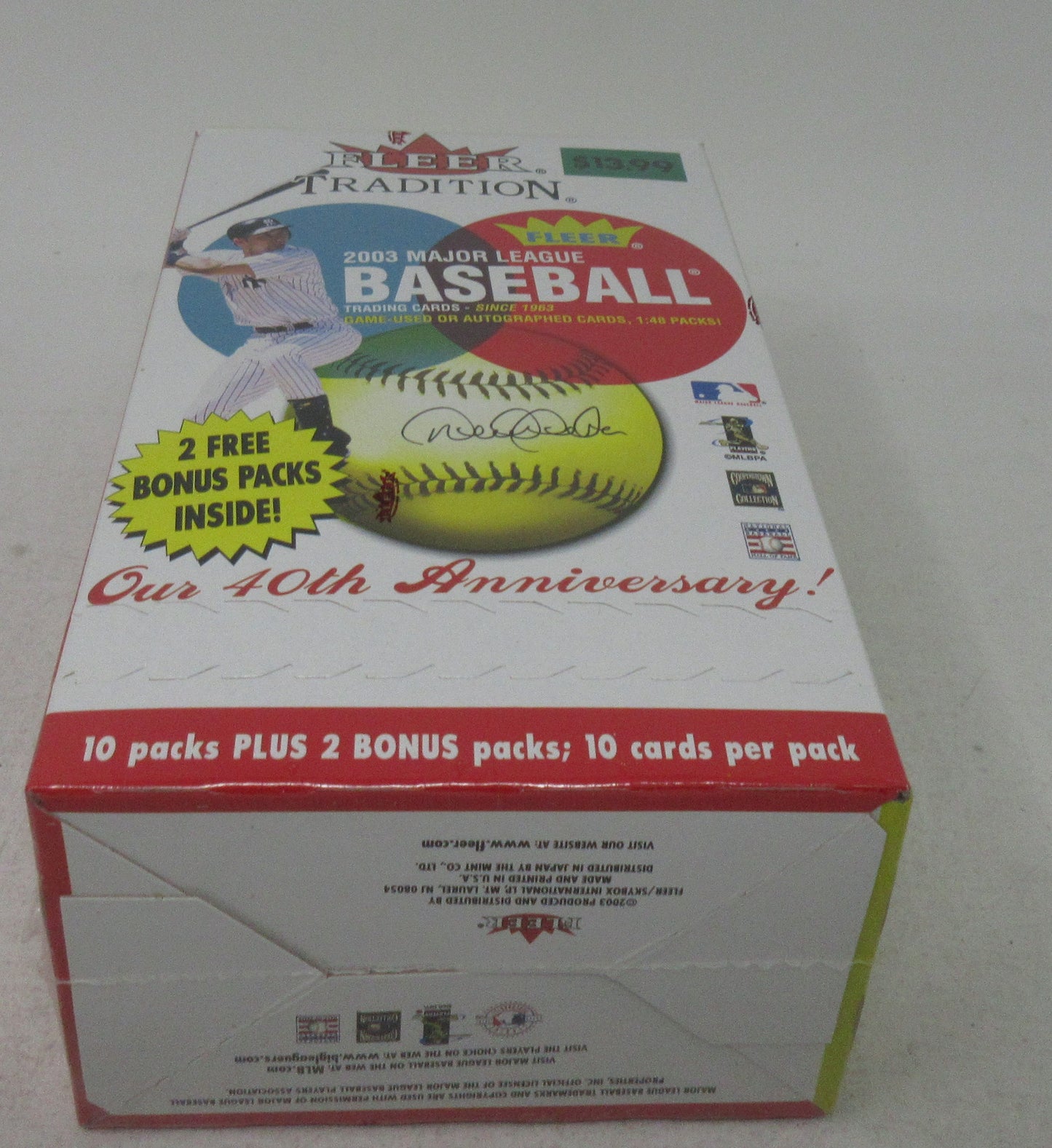 2003 Fleer Tradition Baseball Blaster Box (12/10)