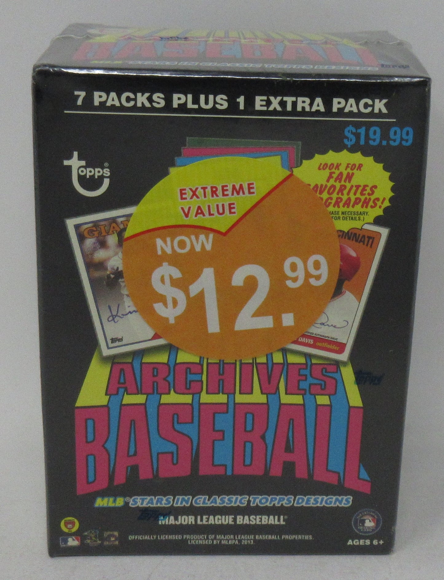 2013 Topps Archives Baseball Blaster Box (8/8)