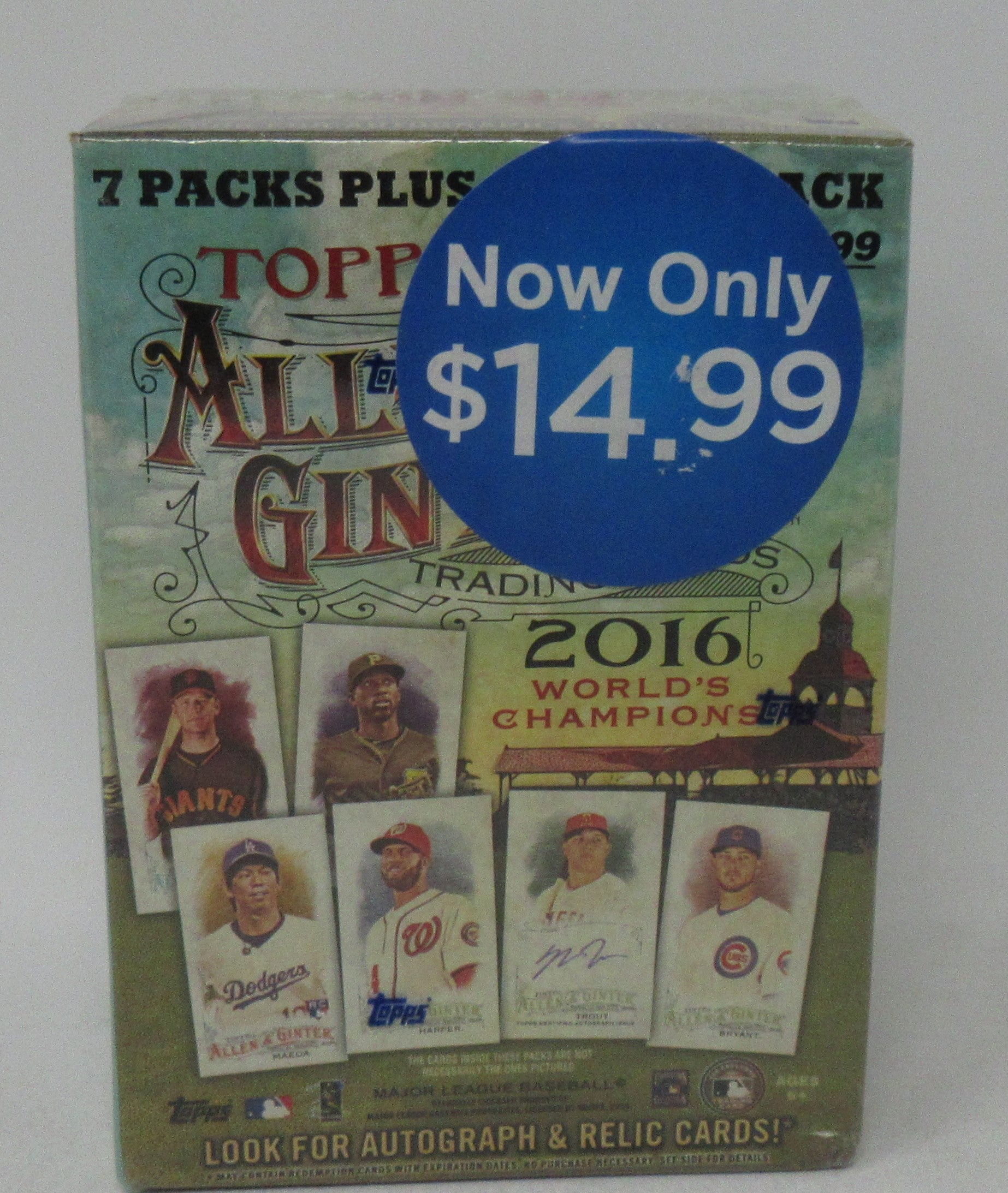 2016 Topps Allen & Ginter Baseball Blaster Box (8/6)