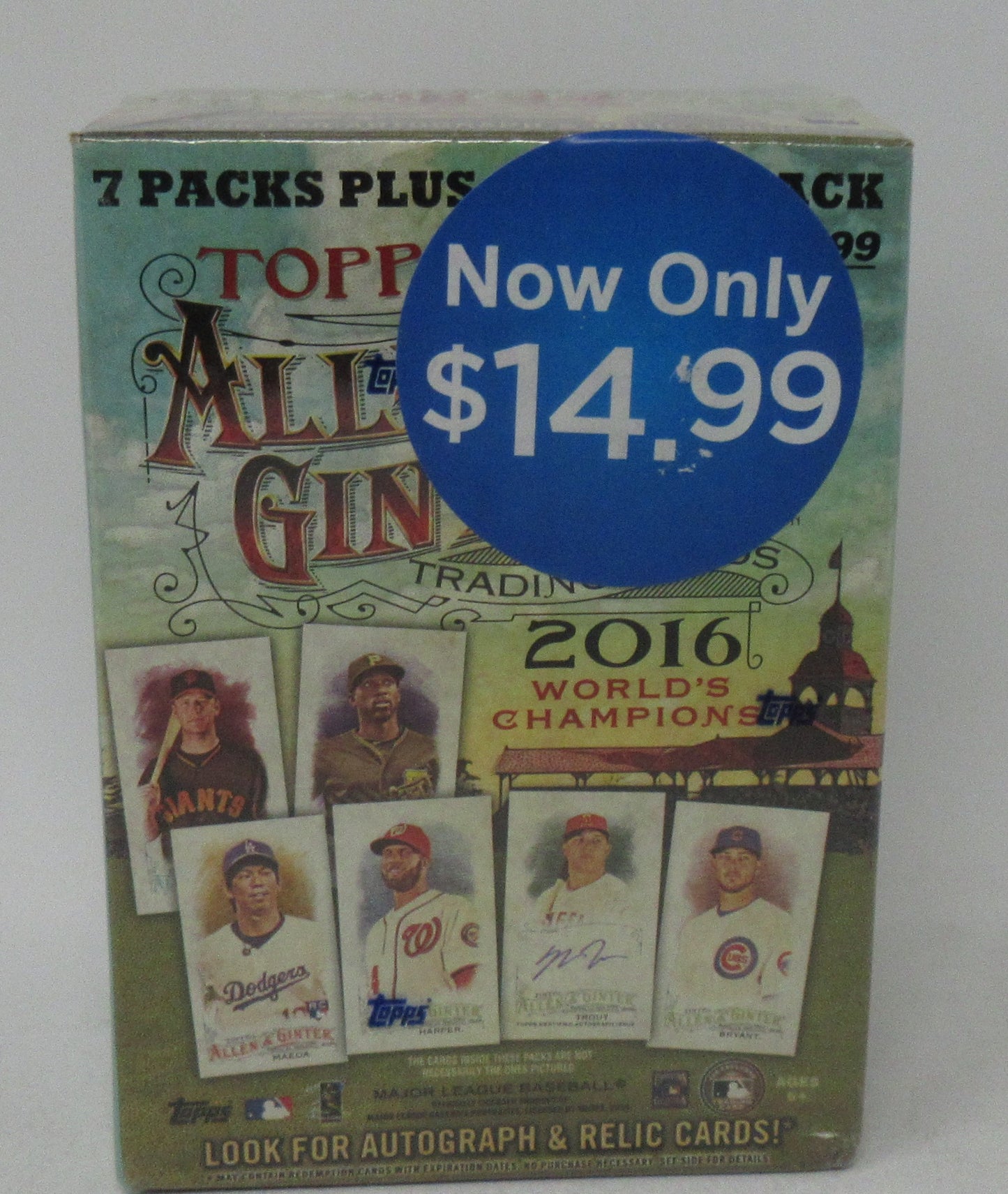 2016 Topps Allen & Ginter Baseball Blaster Box (8/6)