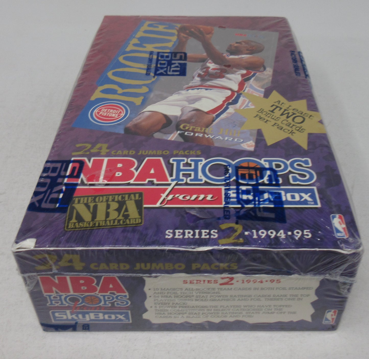 1994/95 Hoops Basketball Series 2 Jumbo Box (24/24)