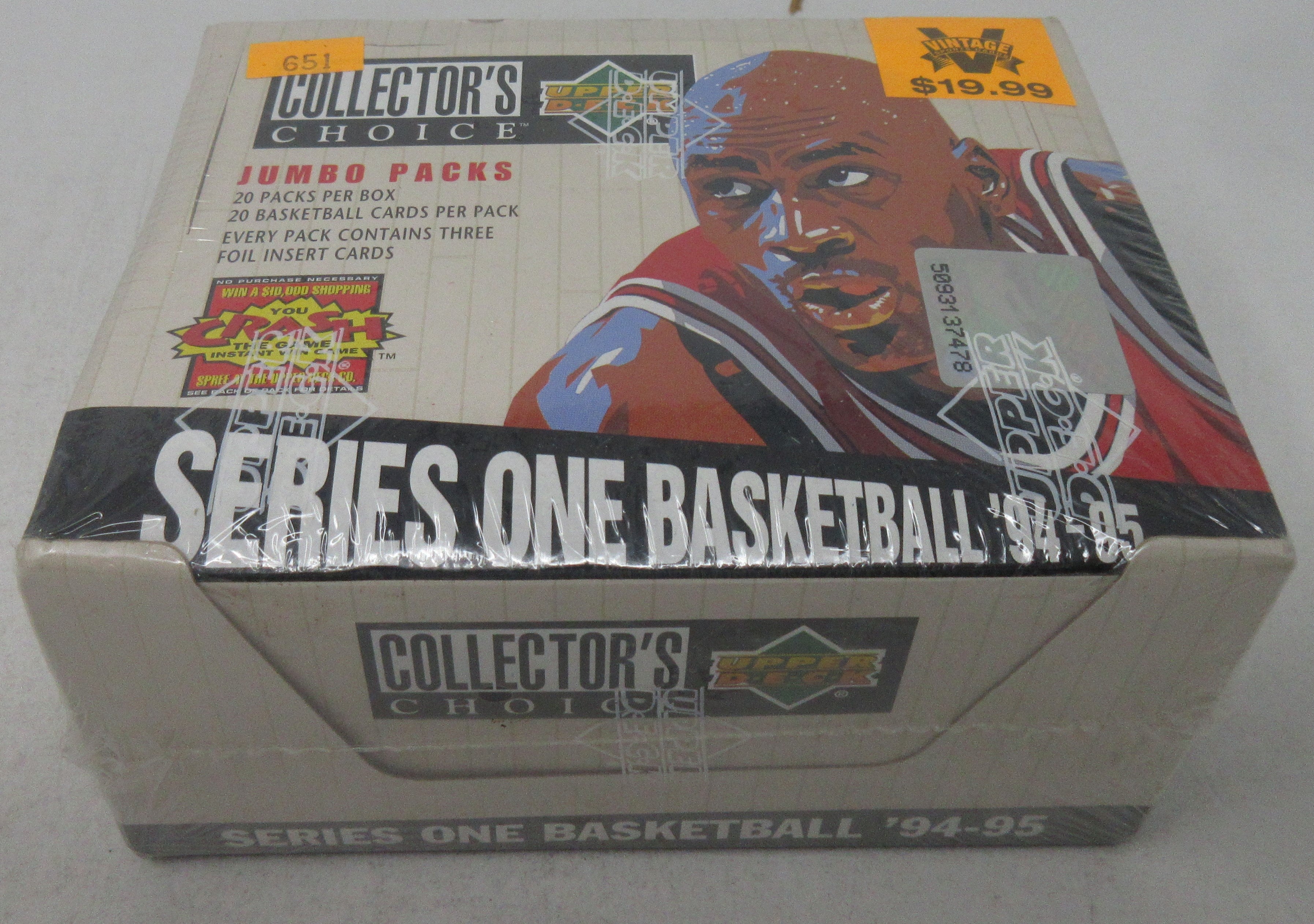 1994/95 Upper Deck Collector's Choice Basketball Series 1 Jumbo Box (20/20)