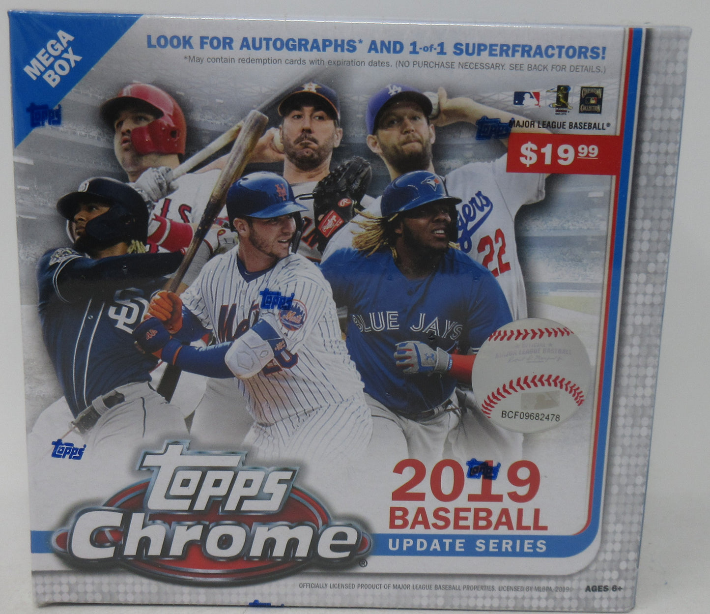 2019 Topps Chrome Baseball Update Series Mega Box (7/4)
