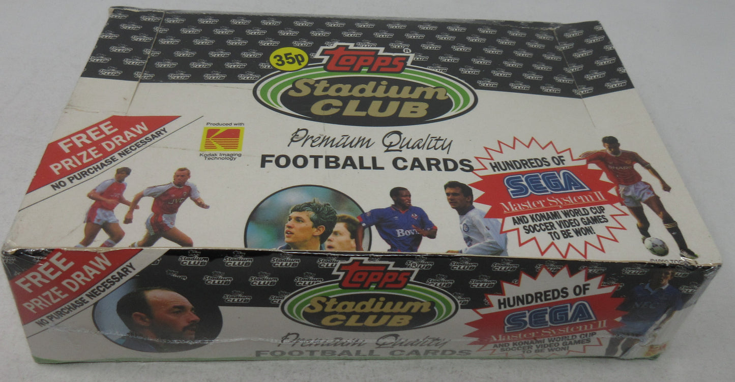 1992/93 Topps Stadium Club Soccer (Football) Box