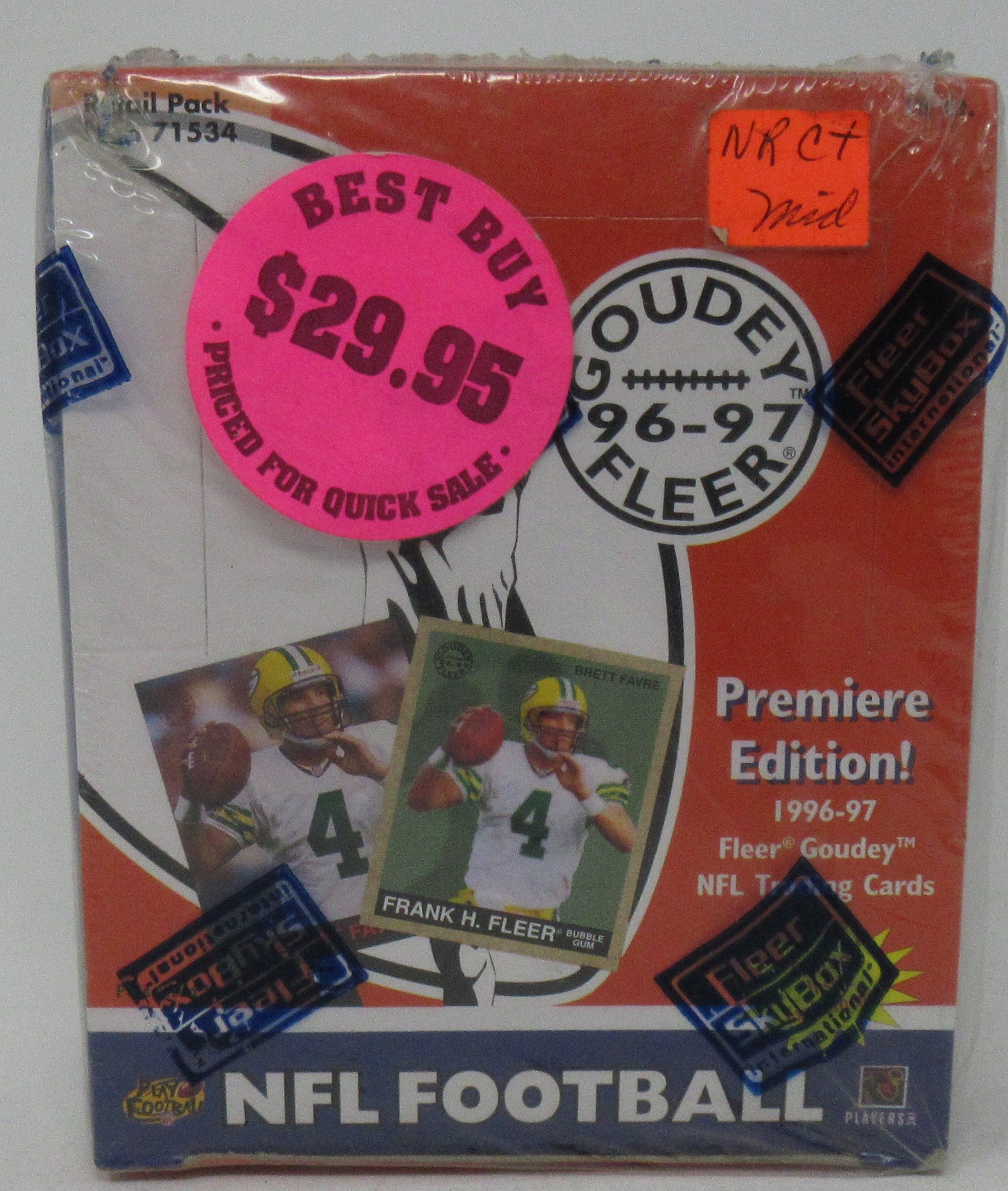 1996 Fleer Goudey Premiere Edition Football Box (Retail)