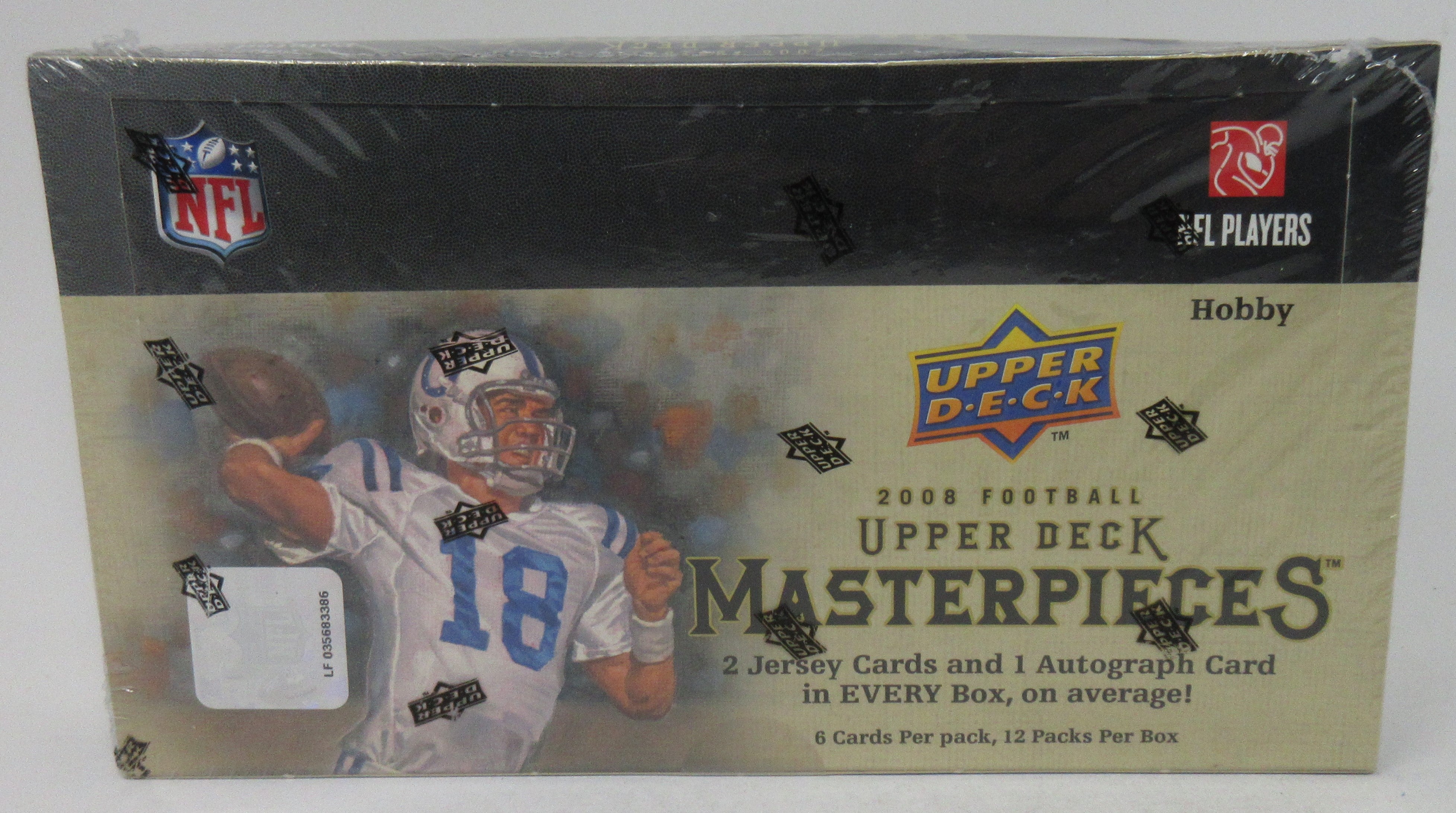 2008 Upper Deck Masterpieces Football Box (Hobby) (12/6)