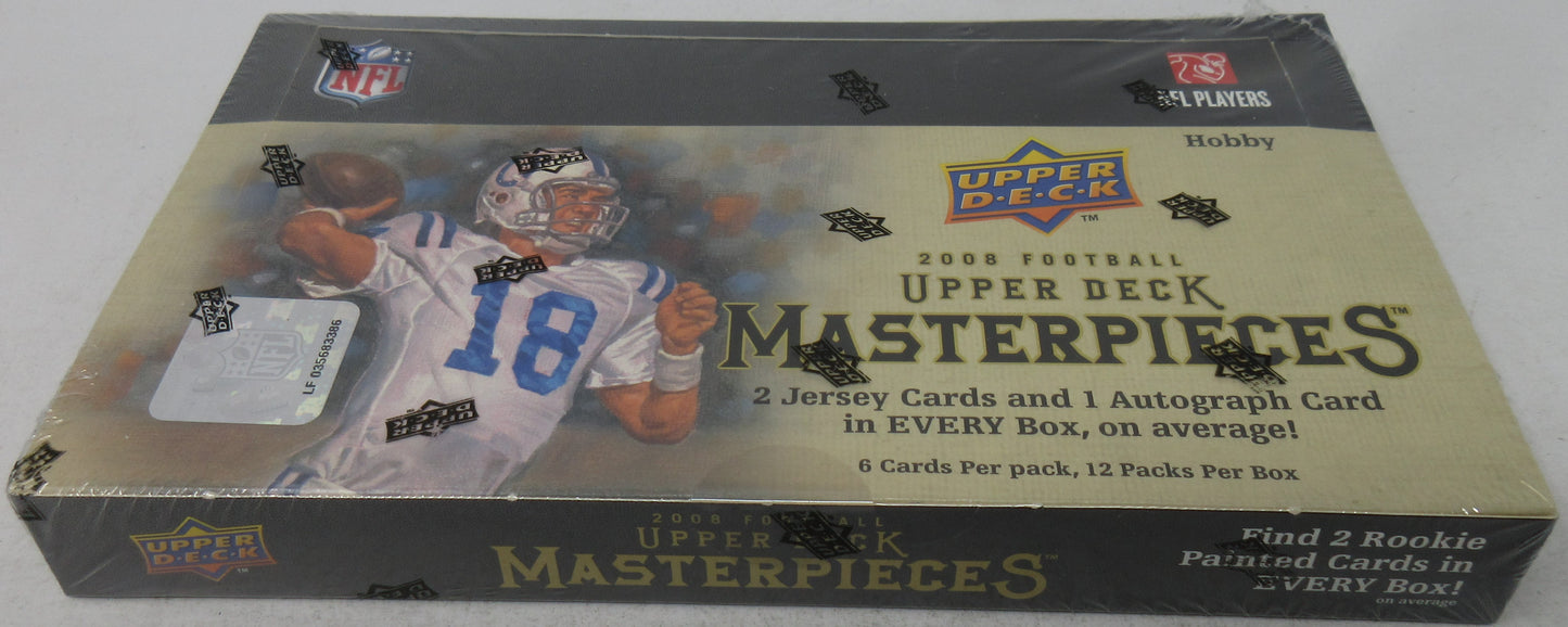 2008 Upper Deck Masterpieces Football Box (Hobby) (12/6)