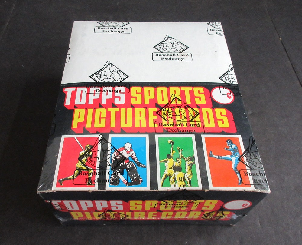 1984 Topps Football Unopened Rack Pack Box (BBCE) (A13747)