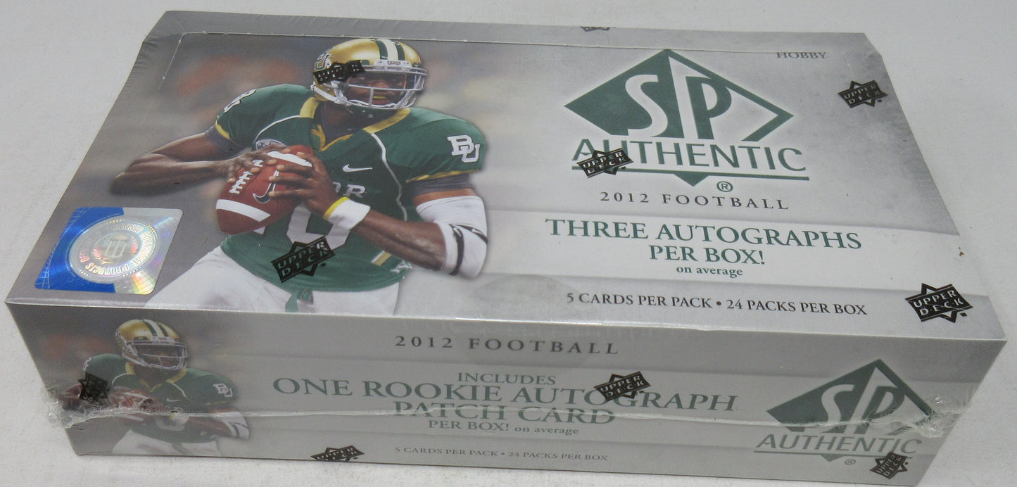 2012 Upper Deck SP Authentic Football Box (Hobby)