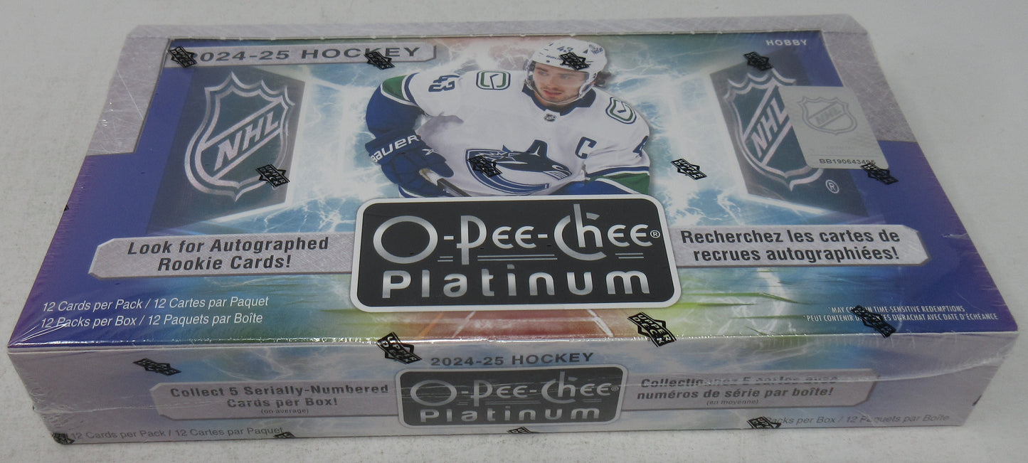 2024/25 Upper Deck OPC O-Pee-Chee Platinum Hockey Box (Hobby) (12/12)