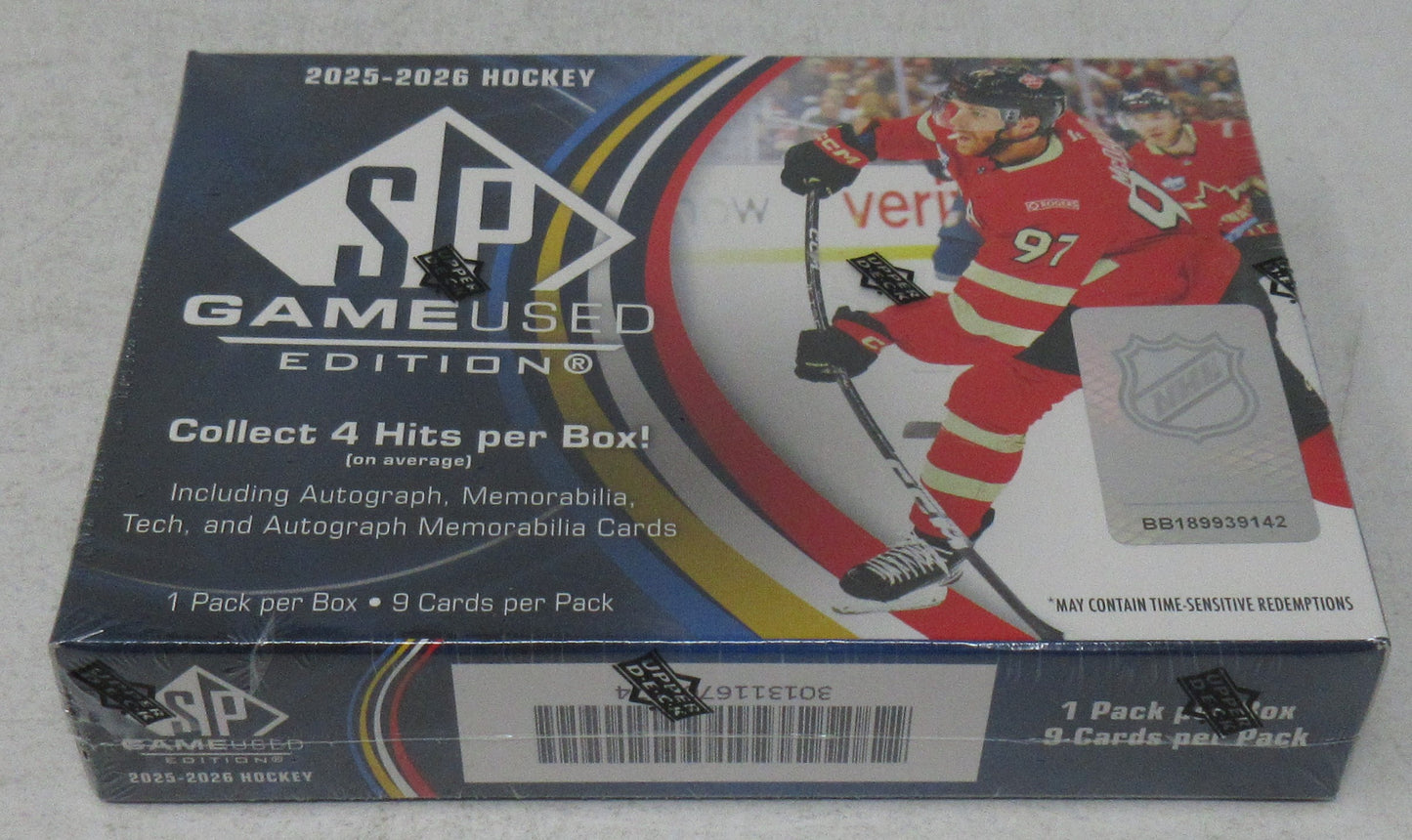2025/26 Upper Deck SP Game Used Edition Hockey Box (Hobby) (1/9)
