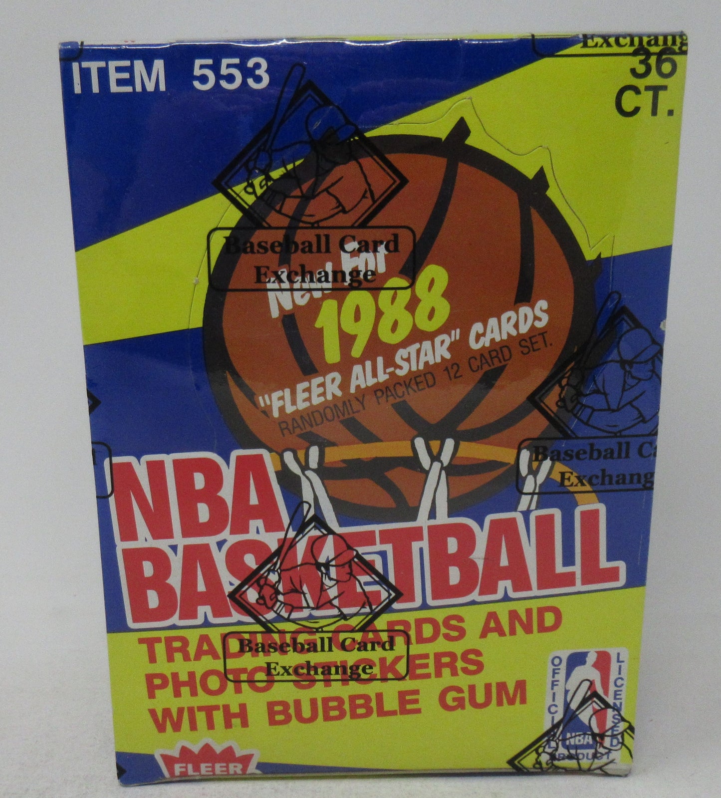 1988 1988/89 Fleer Basketball Unopened Wax Box (BBCE) (A14930)